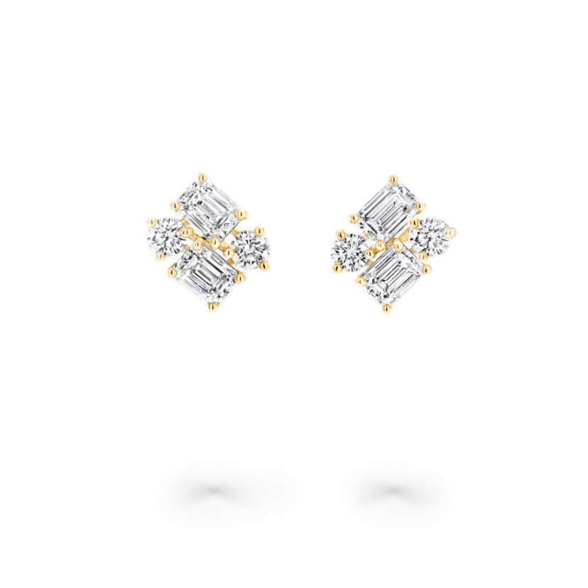 Mixed Cut Fancy Earrings