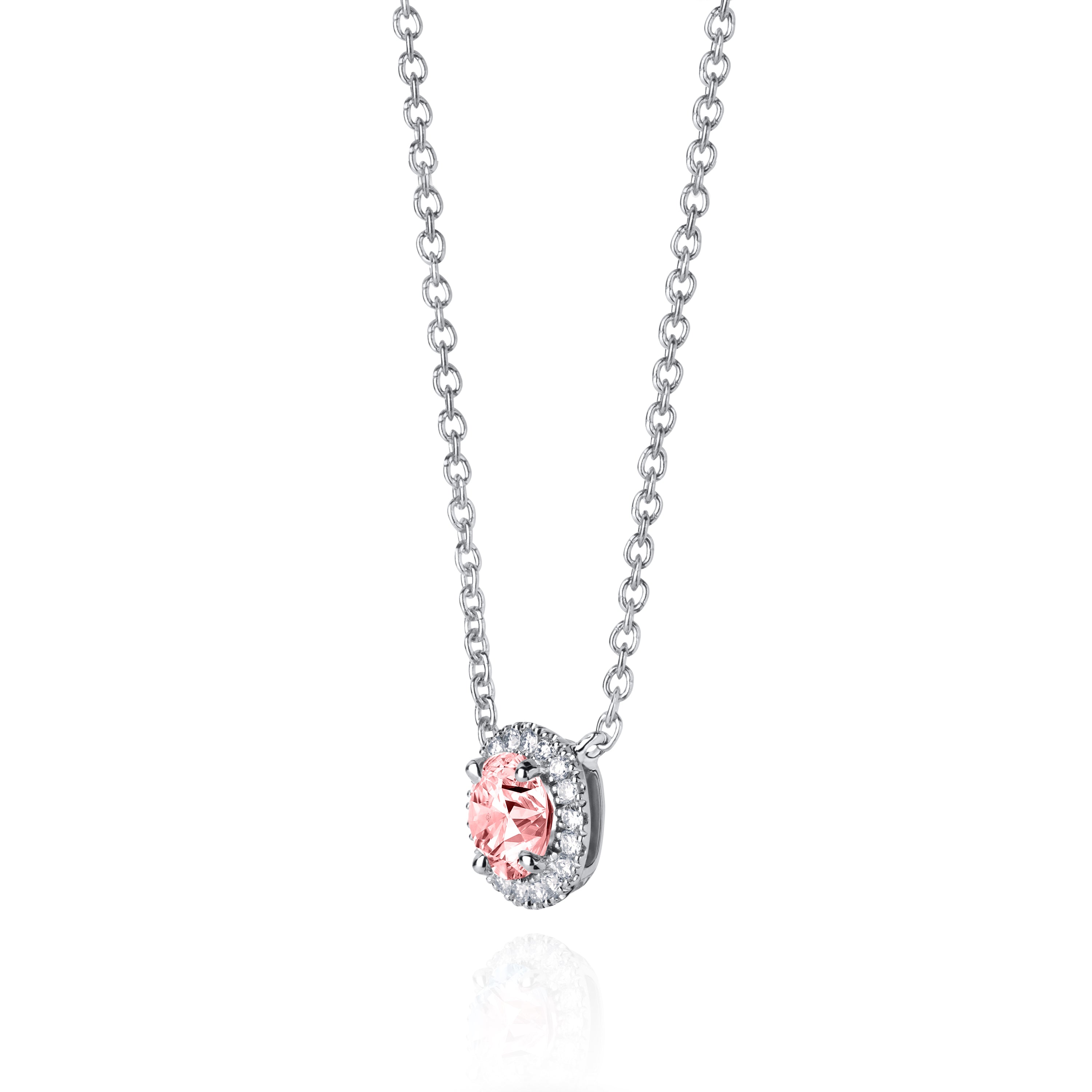 #Stone Color_Pink#Setting_18K White Gold