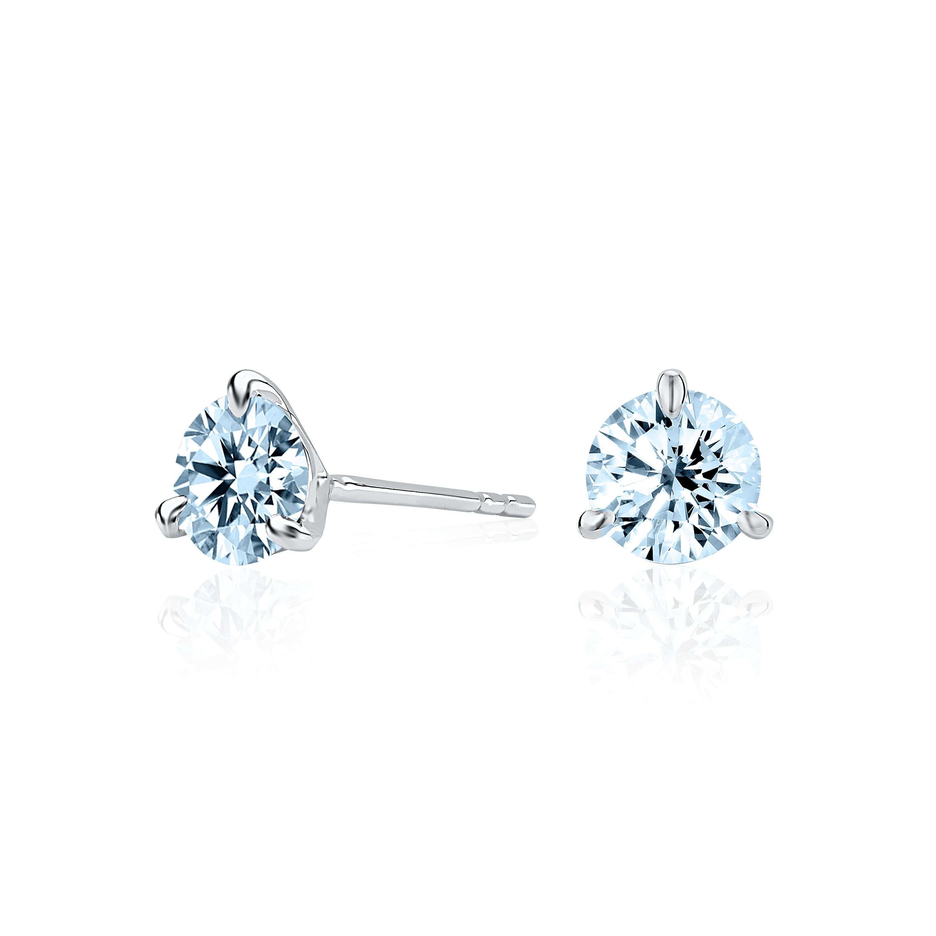 Lili Fancy Colour Studs (Blue / Pink Diamond Studs)