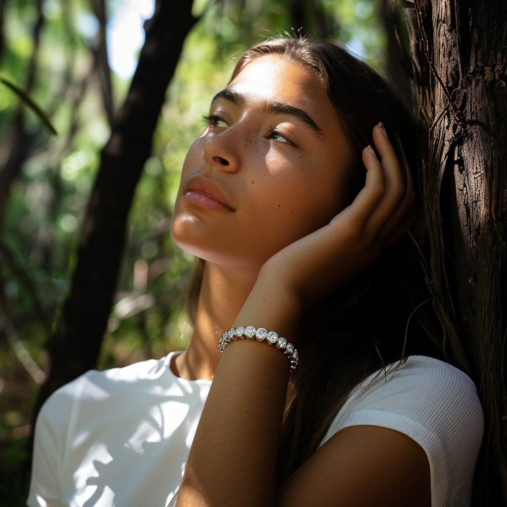 #Metal_18K White Gold#Bracelet Length_7.1” (Standard)