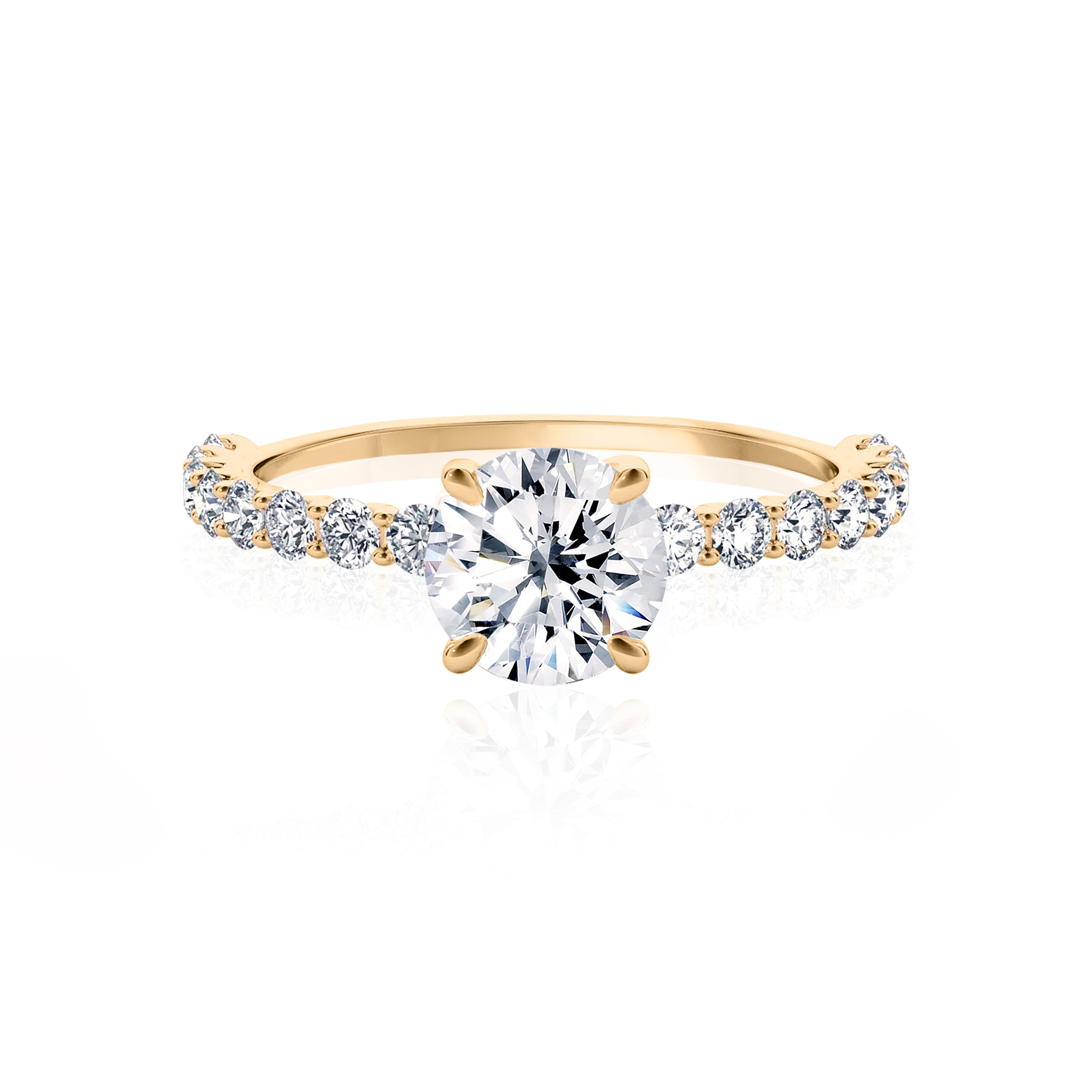 #Metal_14K Yellow Gold#Prong_Standard#Shape_Round#Metal_18K Yellow Gold