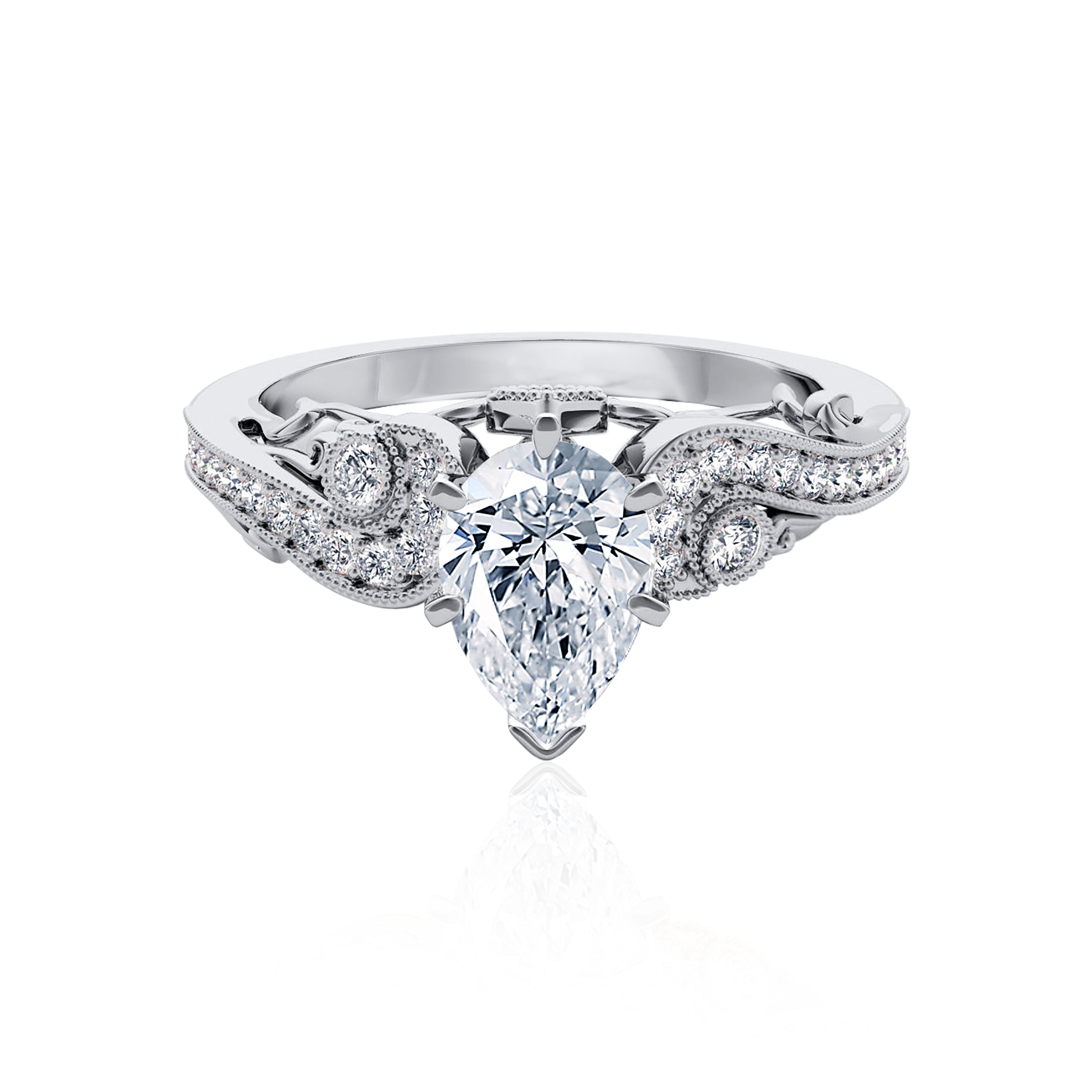 #Metal_14K White Gold#Prong_Standard#Shape_Pear#Metal_18K White Gold#Metal_Platinum