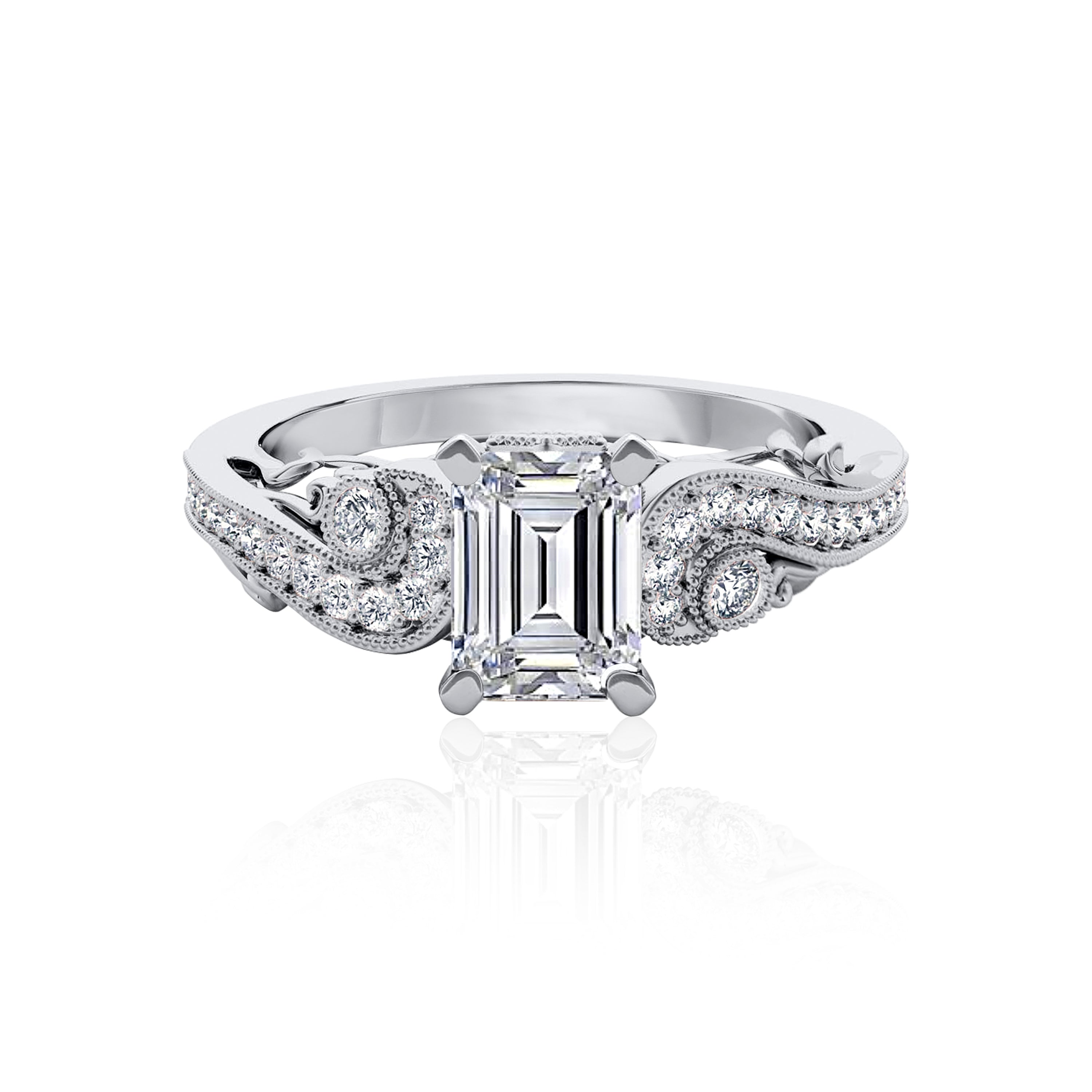 #Metal_14K White Gold#Prong_Standard#Shape_Emerald#Metal_18K White Gold#Metal_Platinum