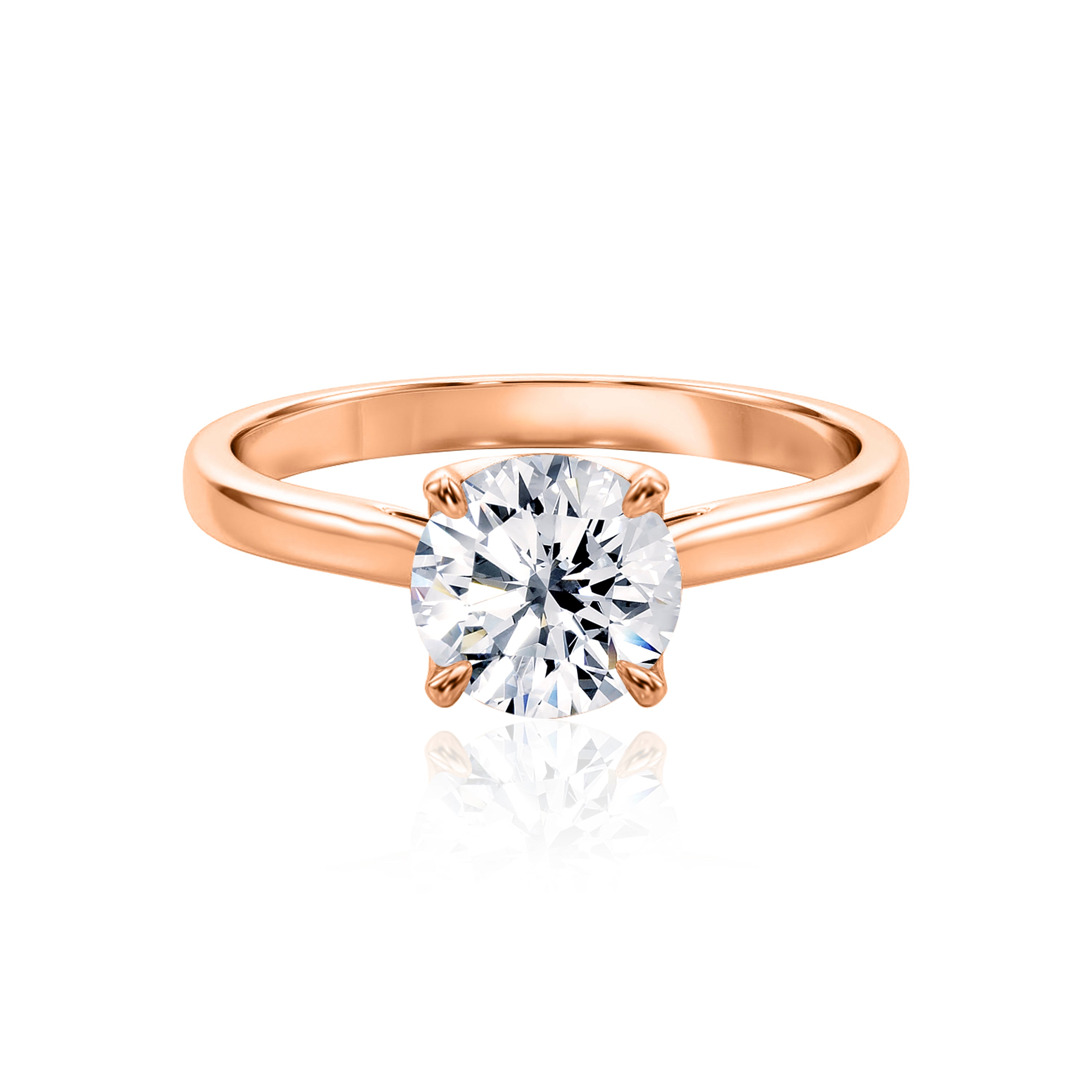 #Metal_14K Rose Gold#Shape_Round