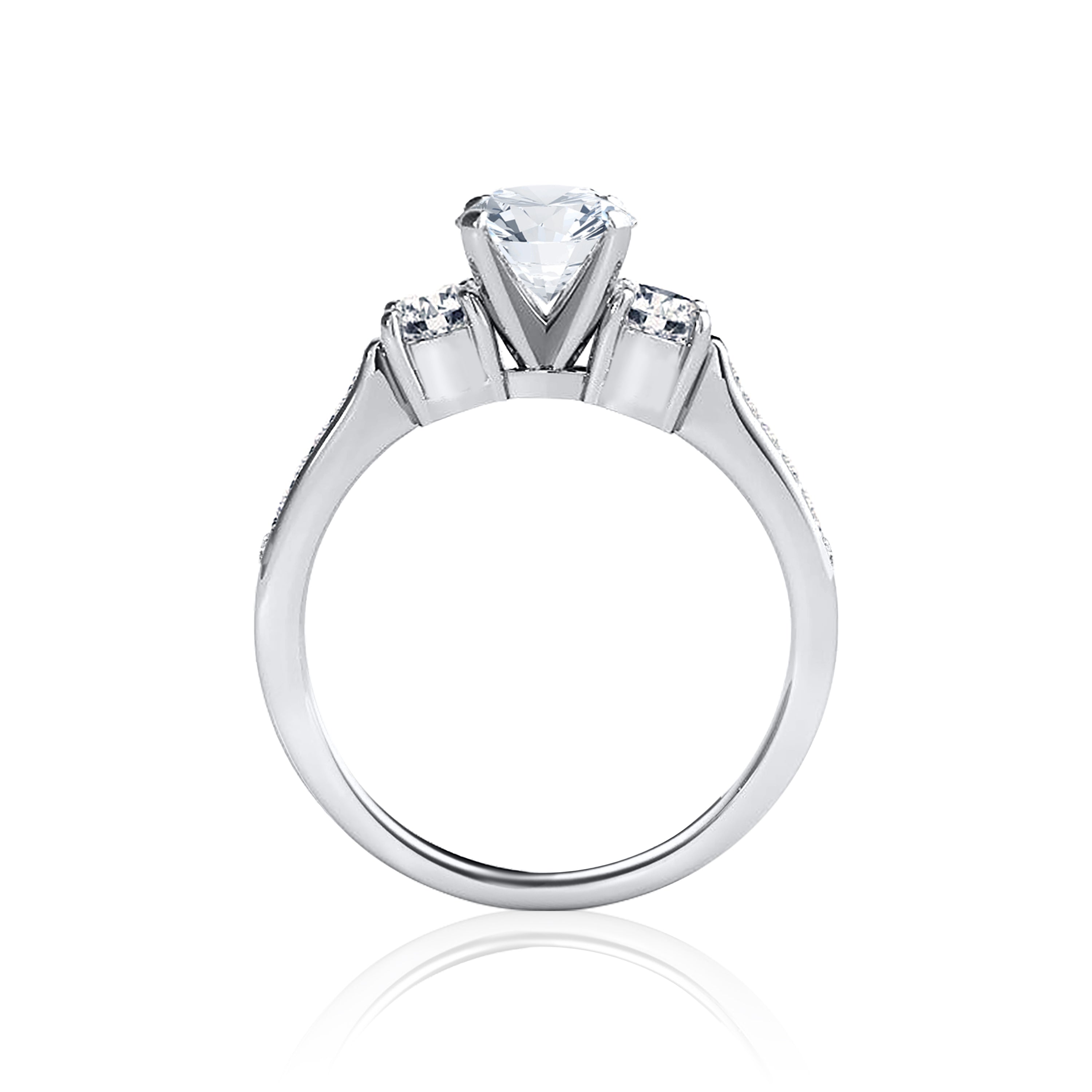 #Metal_14K White Gold#Prong_Standard#Shape_Heart#Metal_18K White Gold#Metal_Platinum#Shape_Round