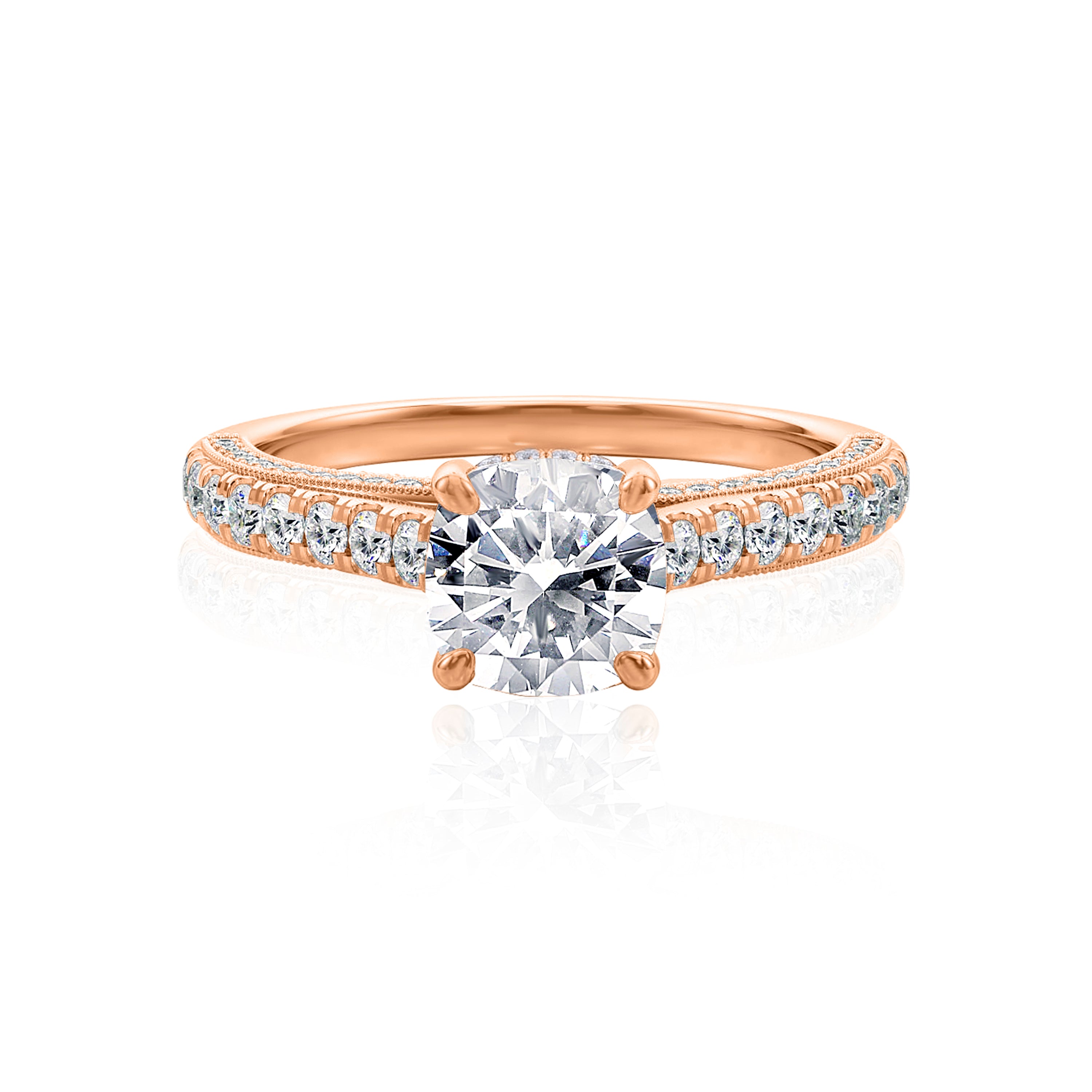 #Metal_14K Rose Gold#Shape_Round