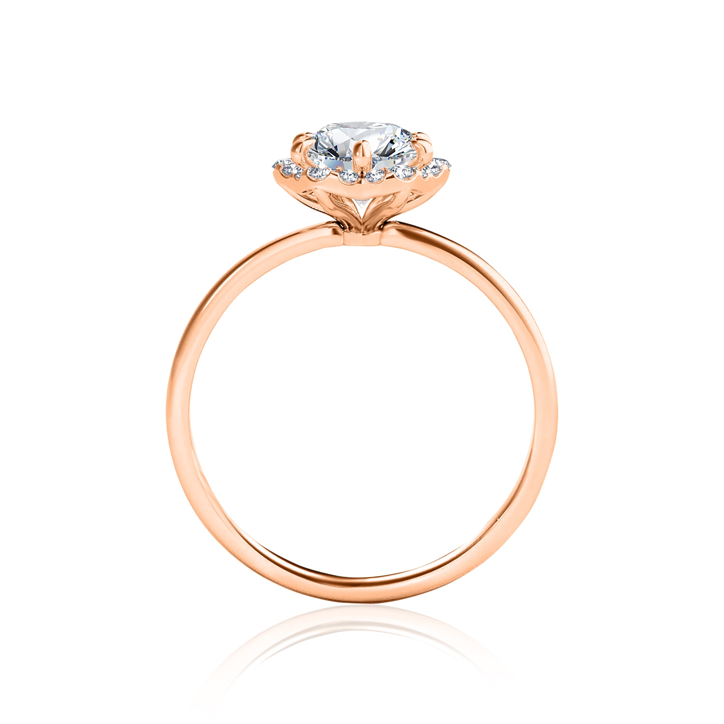 #Metal_14K Rose Gold#Prong_Standard#Shape_Round