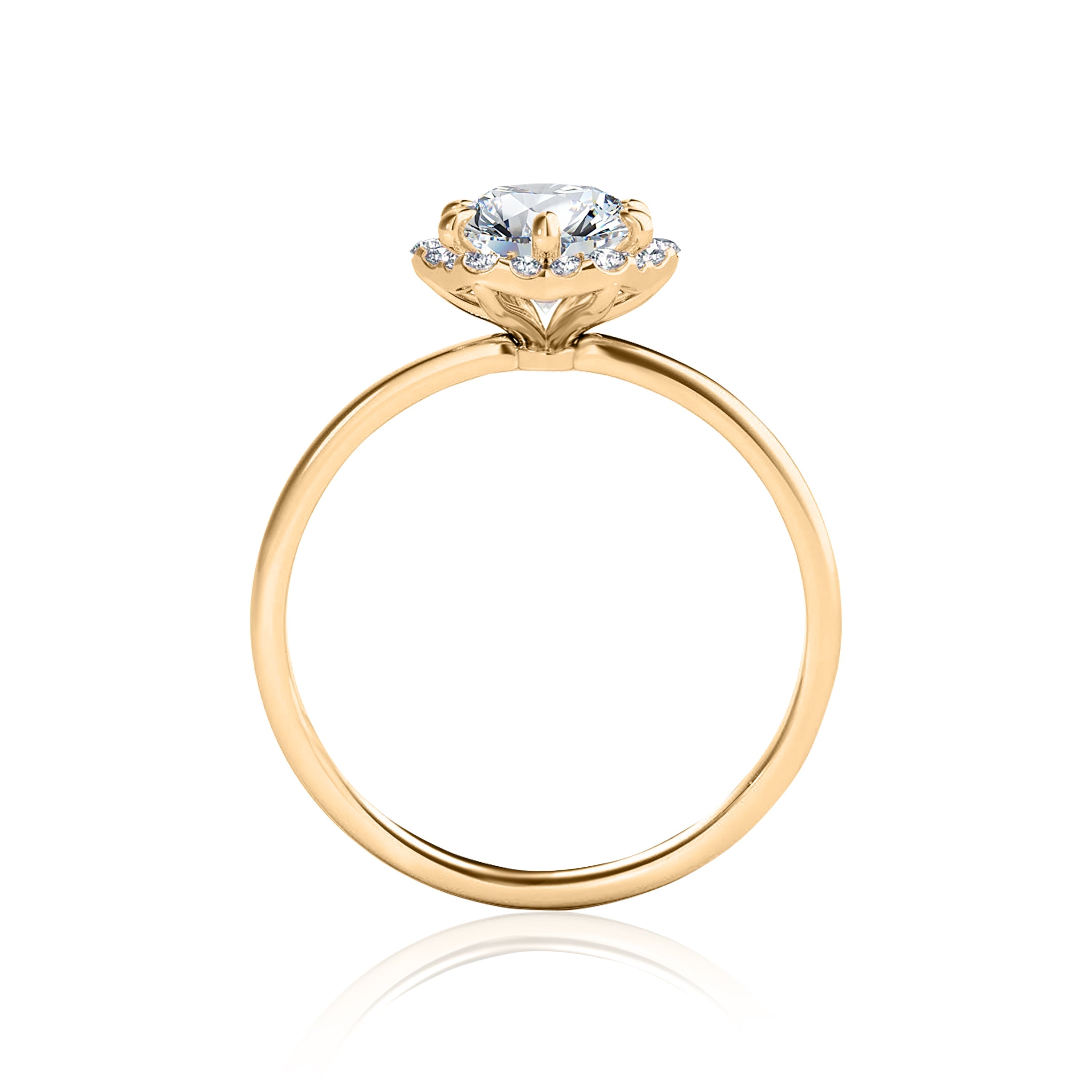 #Metal_14K Yellow Gold#Prong_Standard#Shape_Round#Metal_18K Yellow Gold