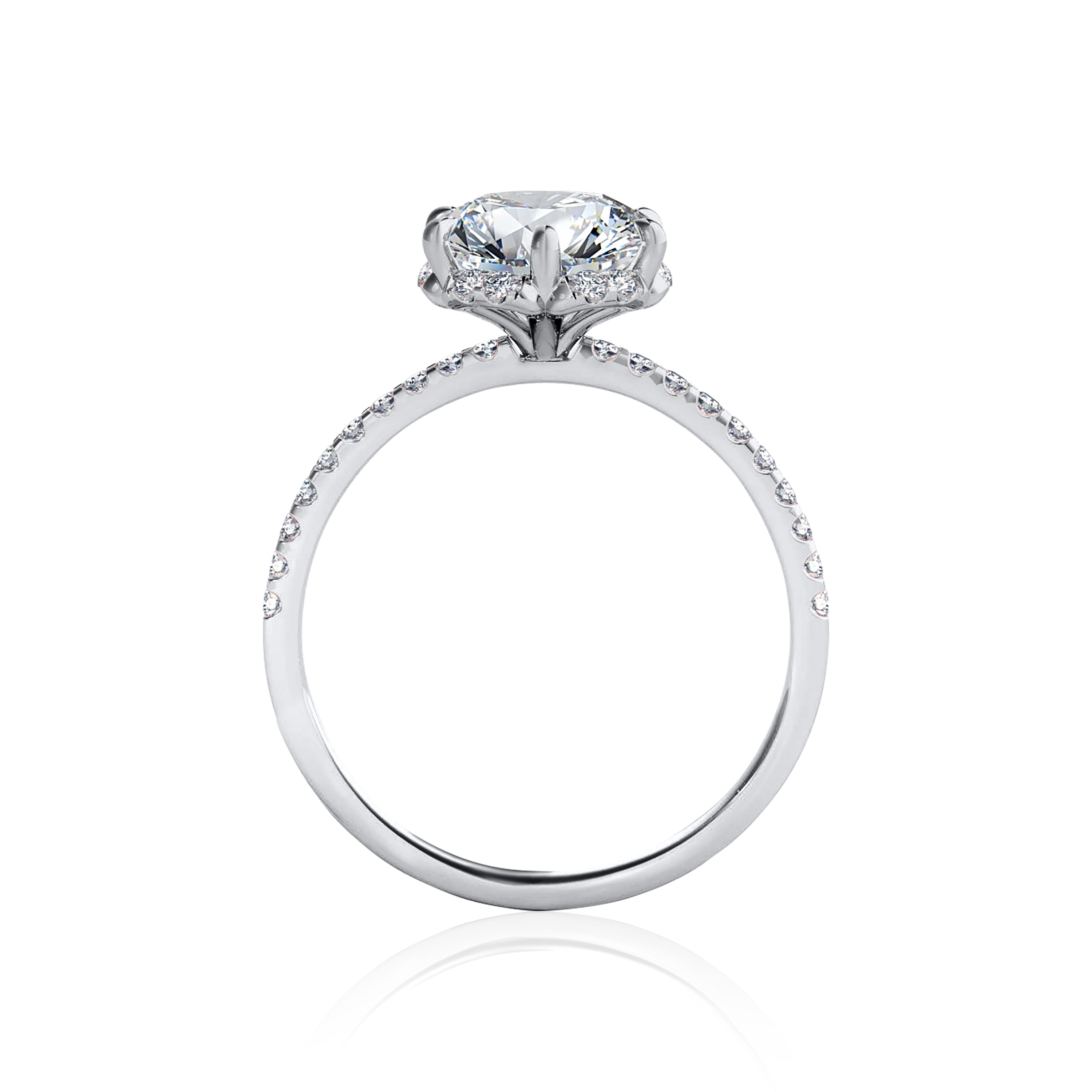 #Metal_14K White Gold#Prong_Standard#Shape_Round#Metal_18K White Gold