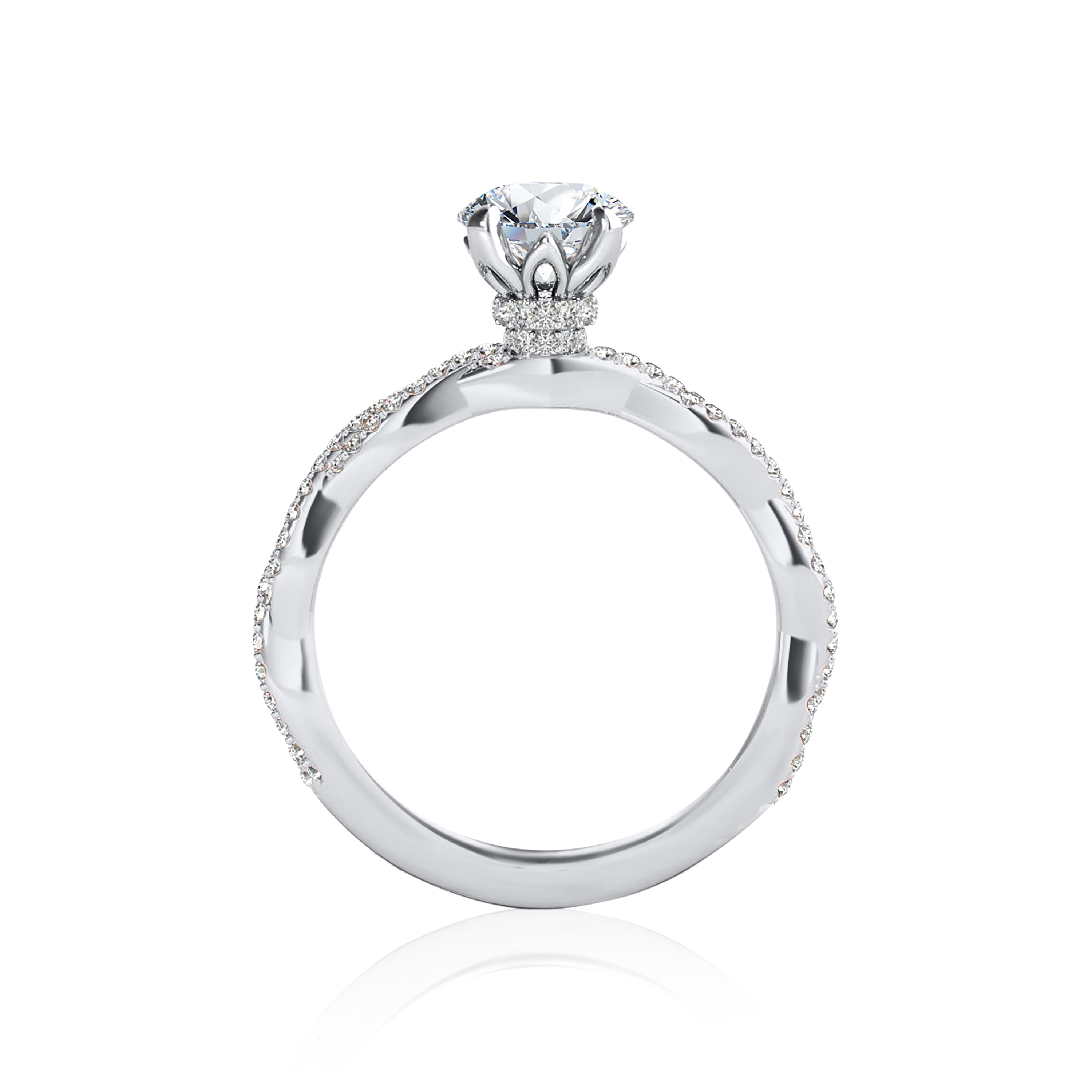 #Metal_14K White Gold#Prong_Standard#Shape_Round#Metal_18K White Gold