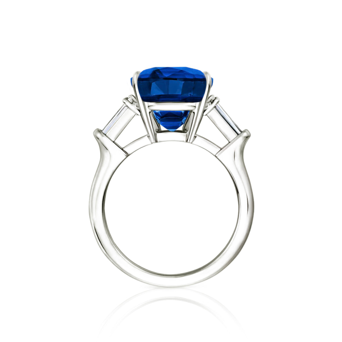 Azure Cushion-Cut Sapphire Ring