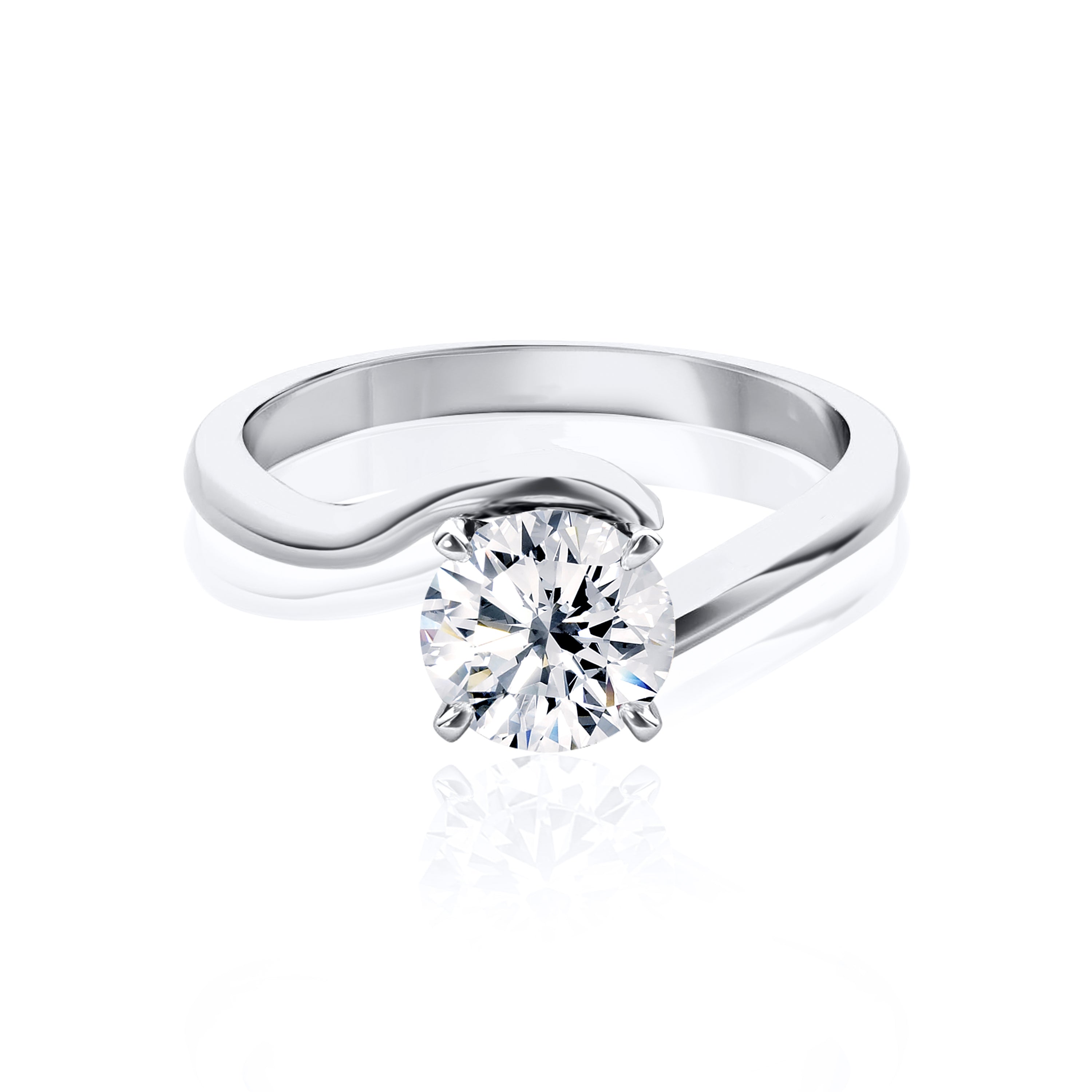 #Metal_14K White Gold#Prong_Standard#Shape_Round#Metal_18K White Gold