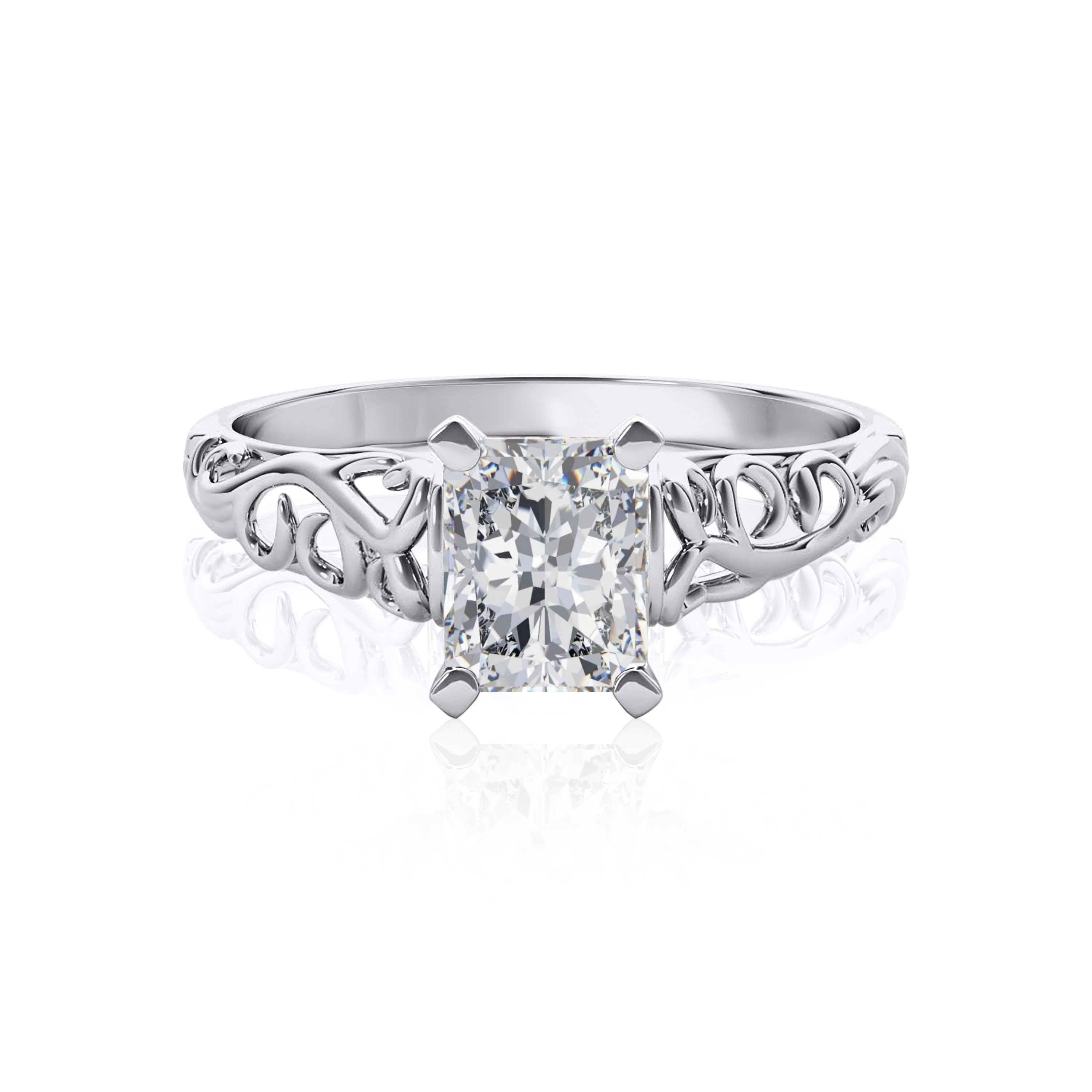 #Metal_14K White Gold#Prong_Standard#Shape_Radiant#Metal_18K White Gold#Metal_Platinum