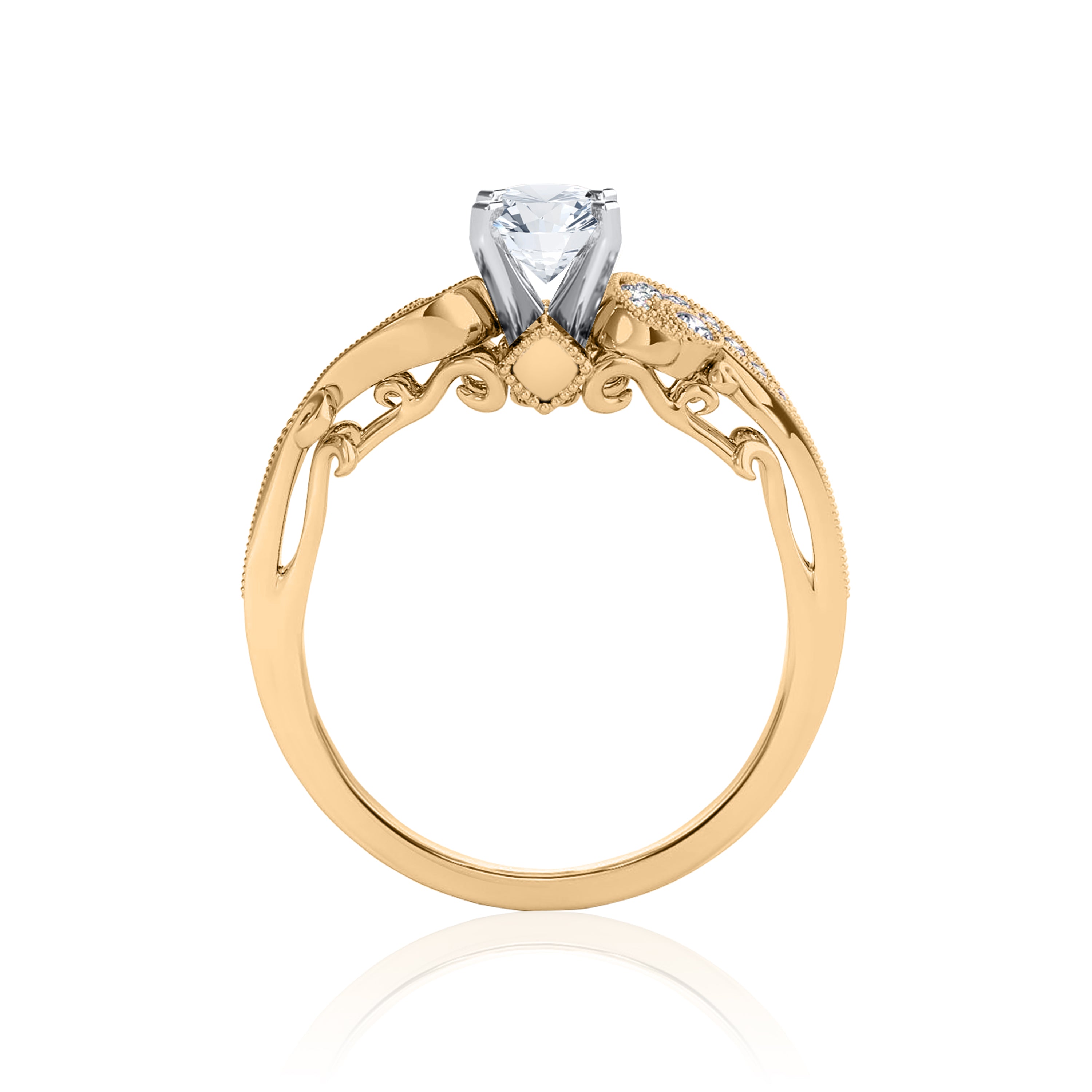 #Metal_14K Yellow Gold#Prong_Standard#Shape_Heart#Metal_18K Yellow Gold