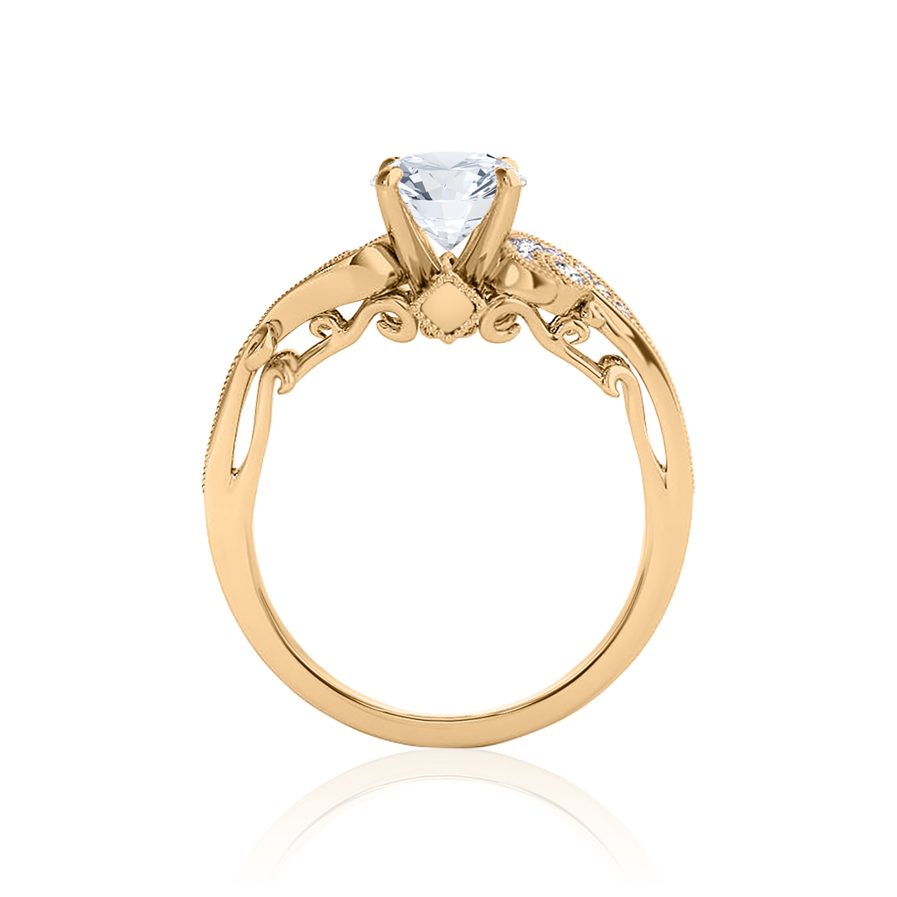 #Metal_14K Yellow Gold#Prong_Standard#Shape_Round#Metal_18K Yellow Gold