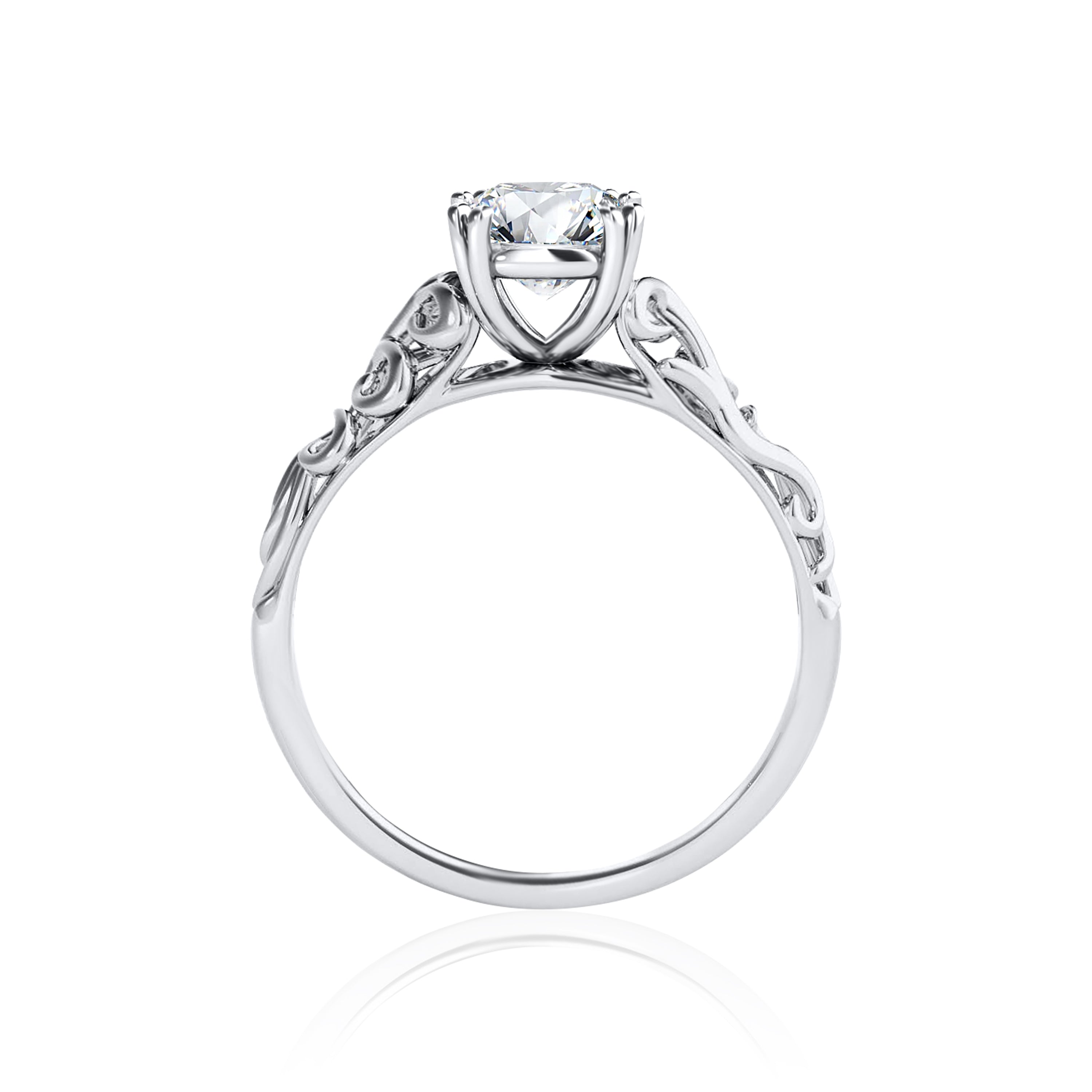 #Metal_14K White Gold#Prong_Standard#Shape_Asscher#Metal_Platinum