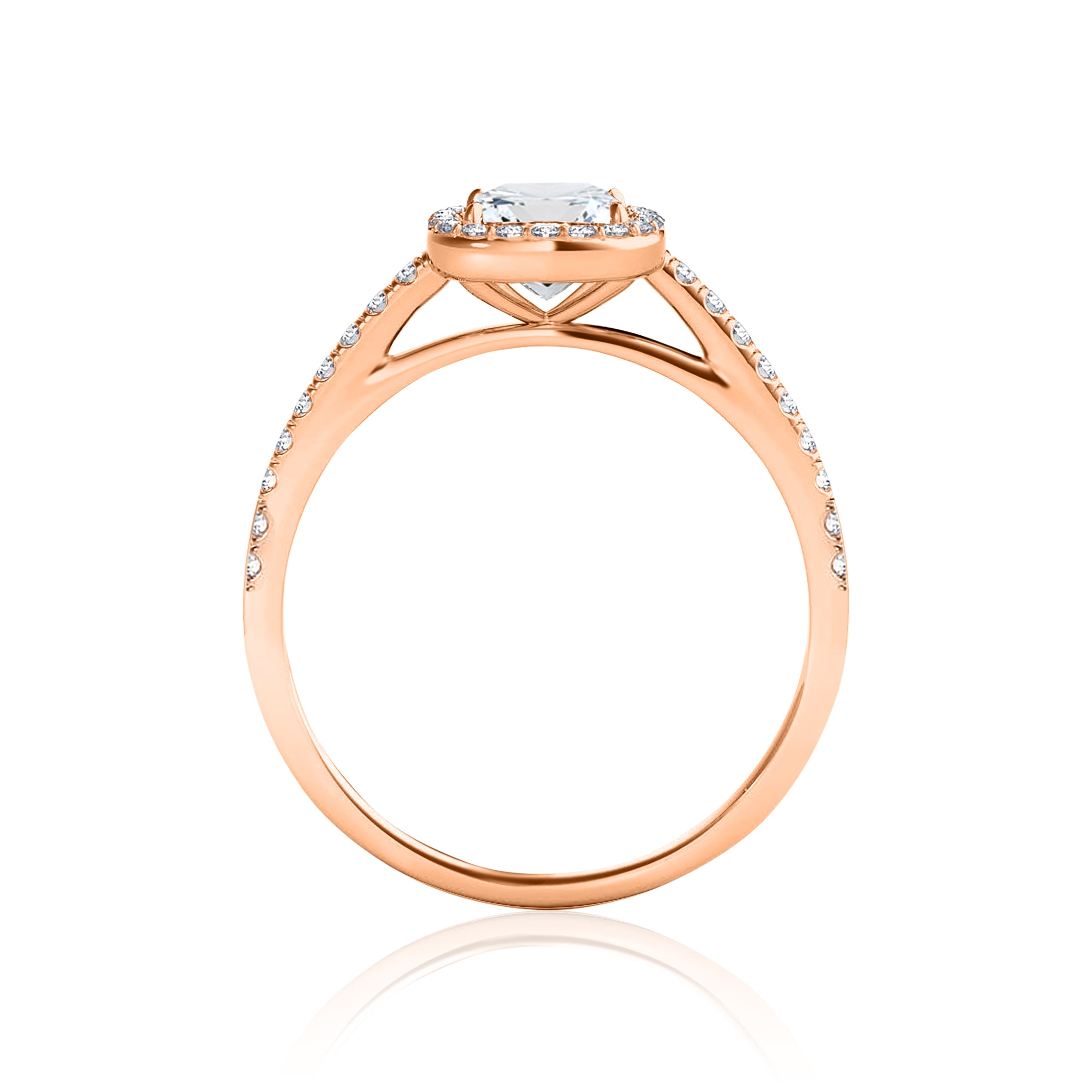 #Metal_14K Rose Gold#Shape_Princess