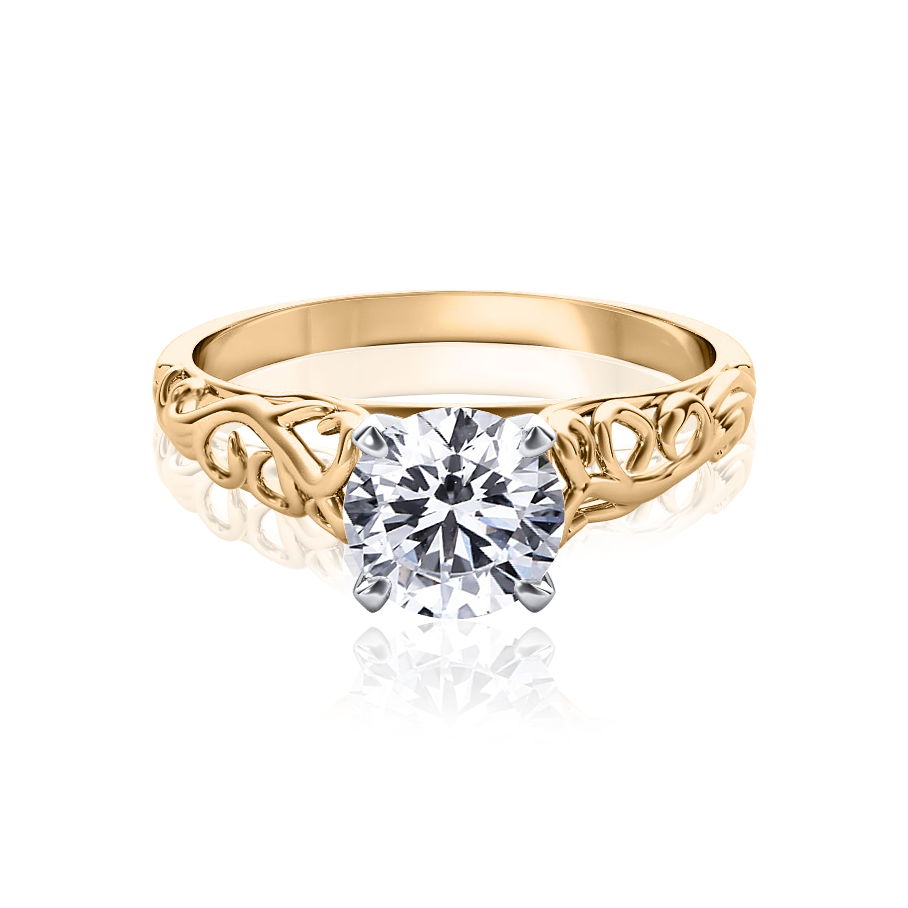 #Metal_14K Yellow Gold#Prong_Standard#Metal_18K Yellow Gold#Shape_Round