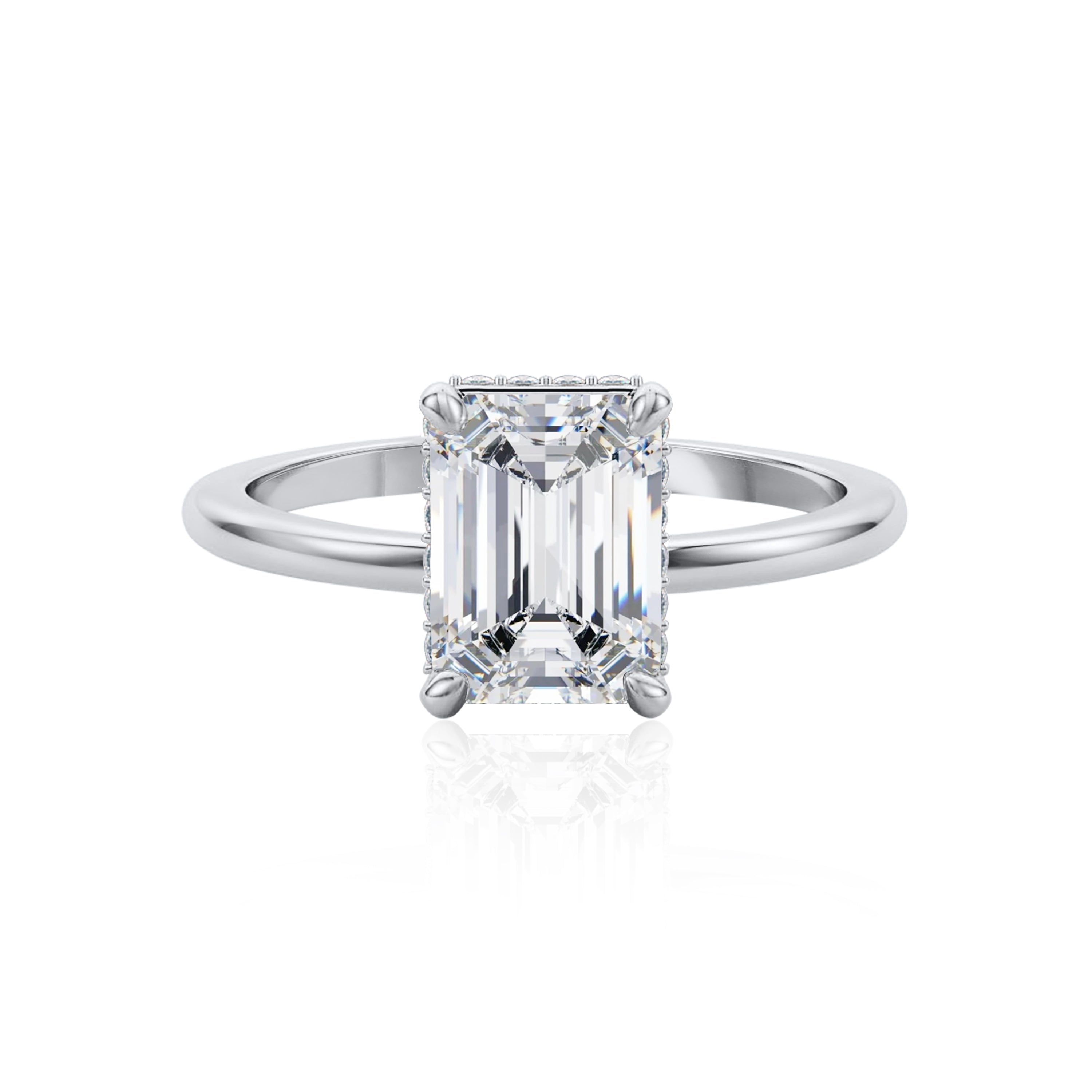 #Metal_14K White Gold#Shape_Emerald#Metal_18K White Gold#Metal_Platinum