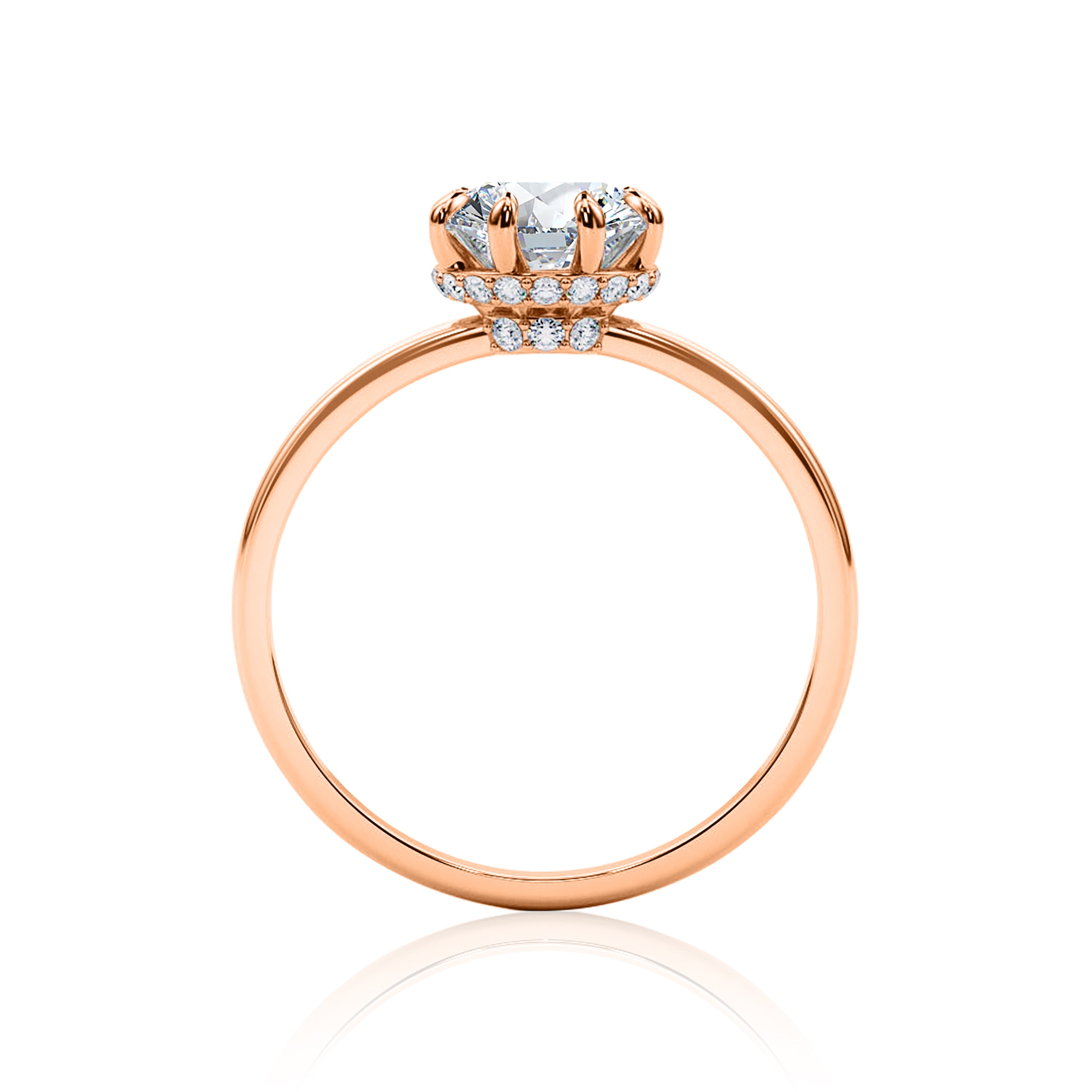 #Metal_14K Rose Gold#Shape_Round