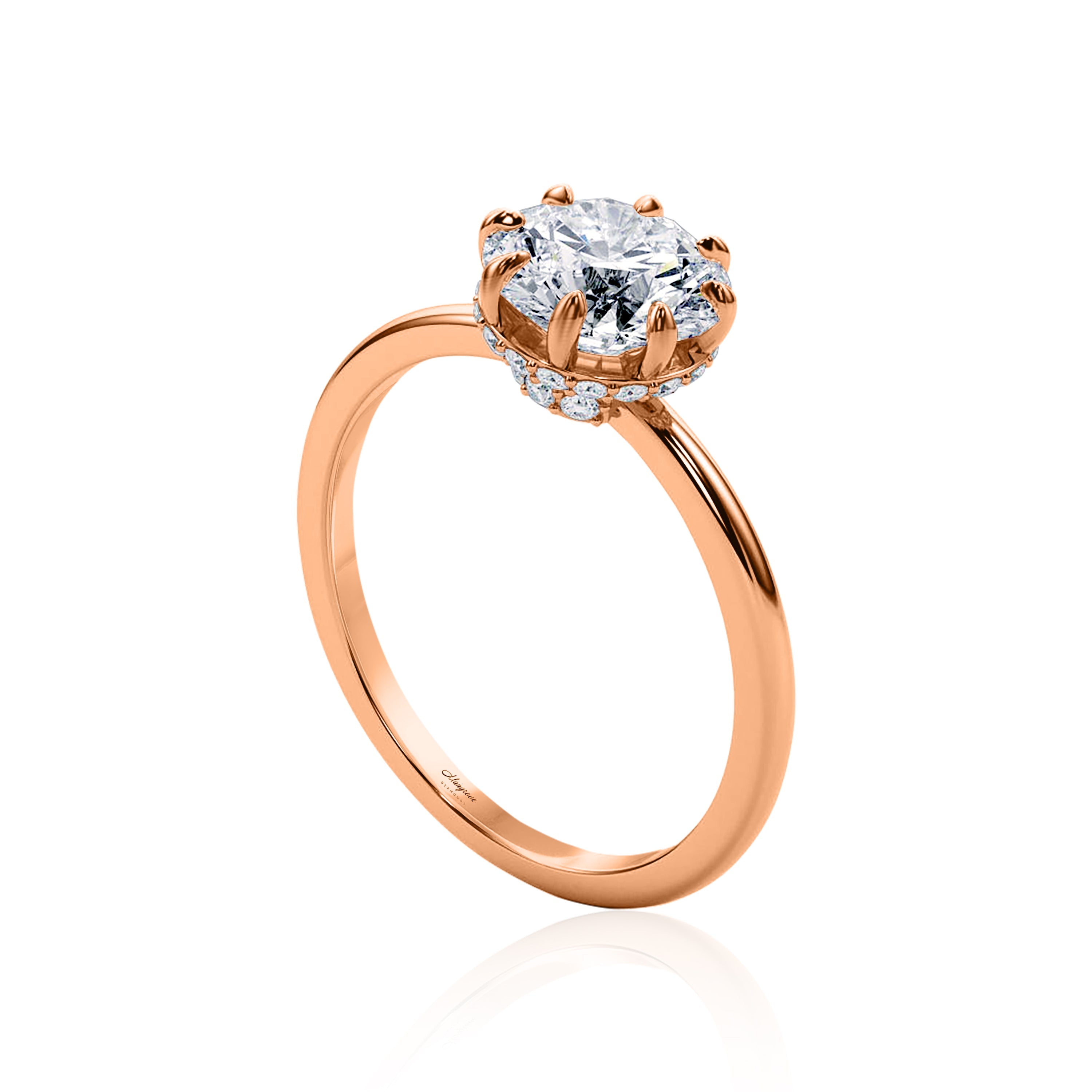 #Metal_14K Rose Gold#Shape_Round