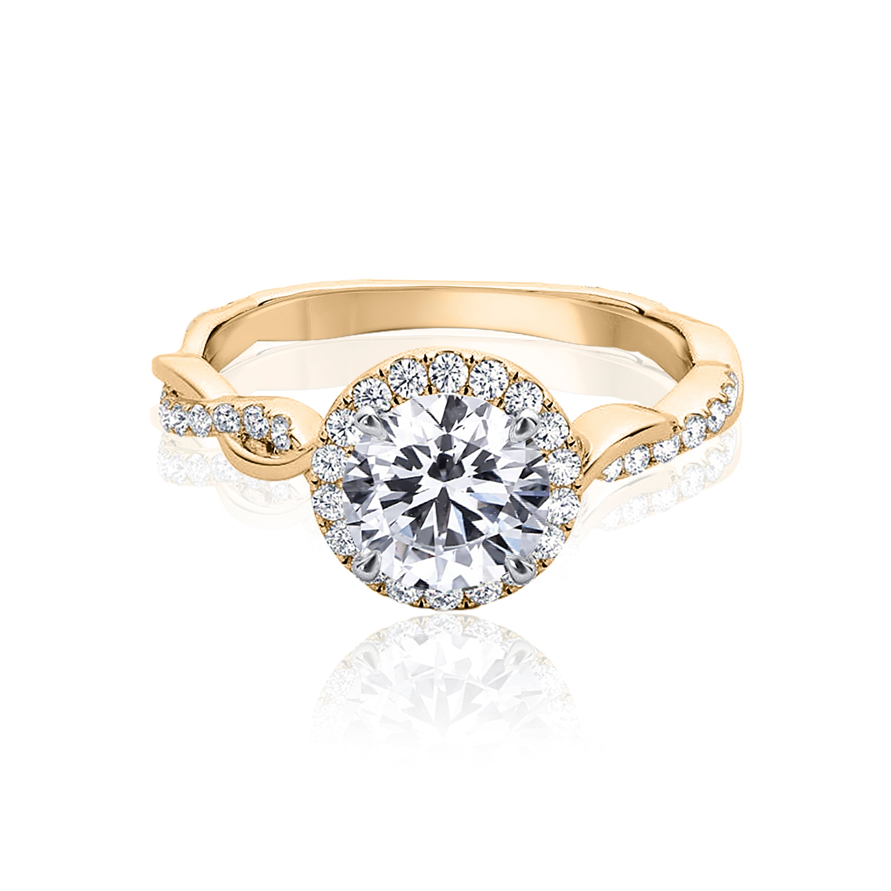 #Metal_14K Yellow Gold#Prong_Standard#Shape_Round#Metal_18K Yellow Gold