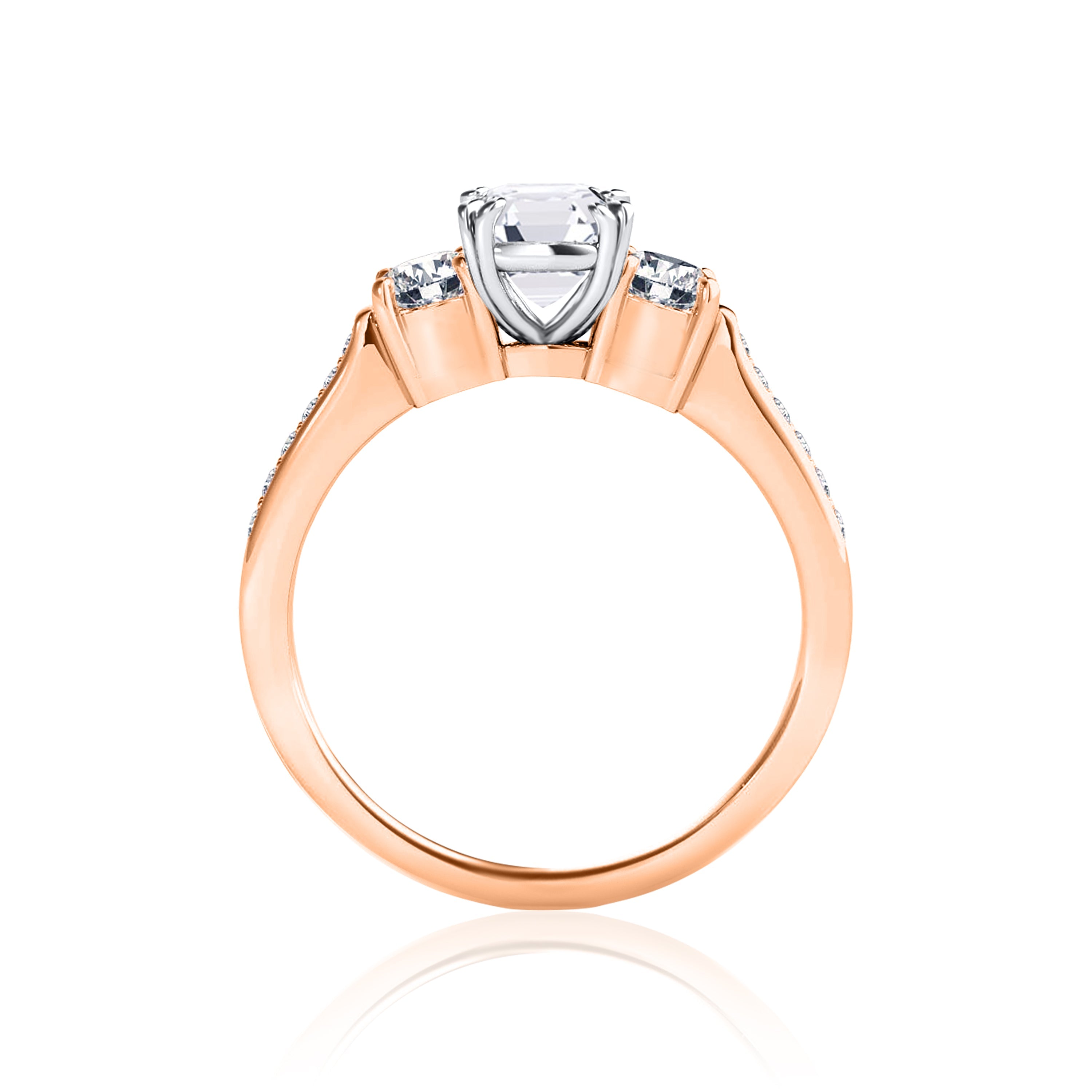 #Metal_14K Rose Gold#Prong_Standard#Shape_Cushion