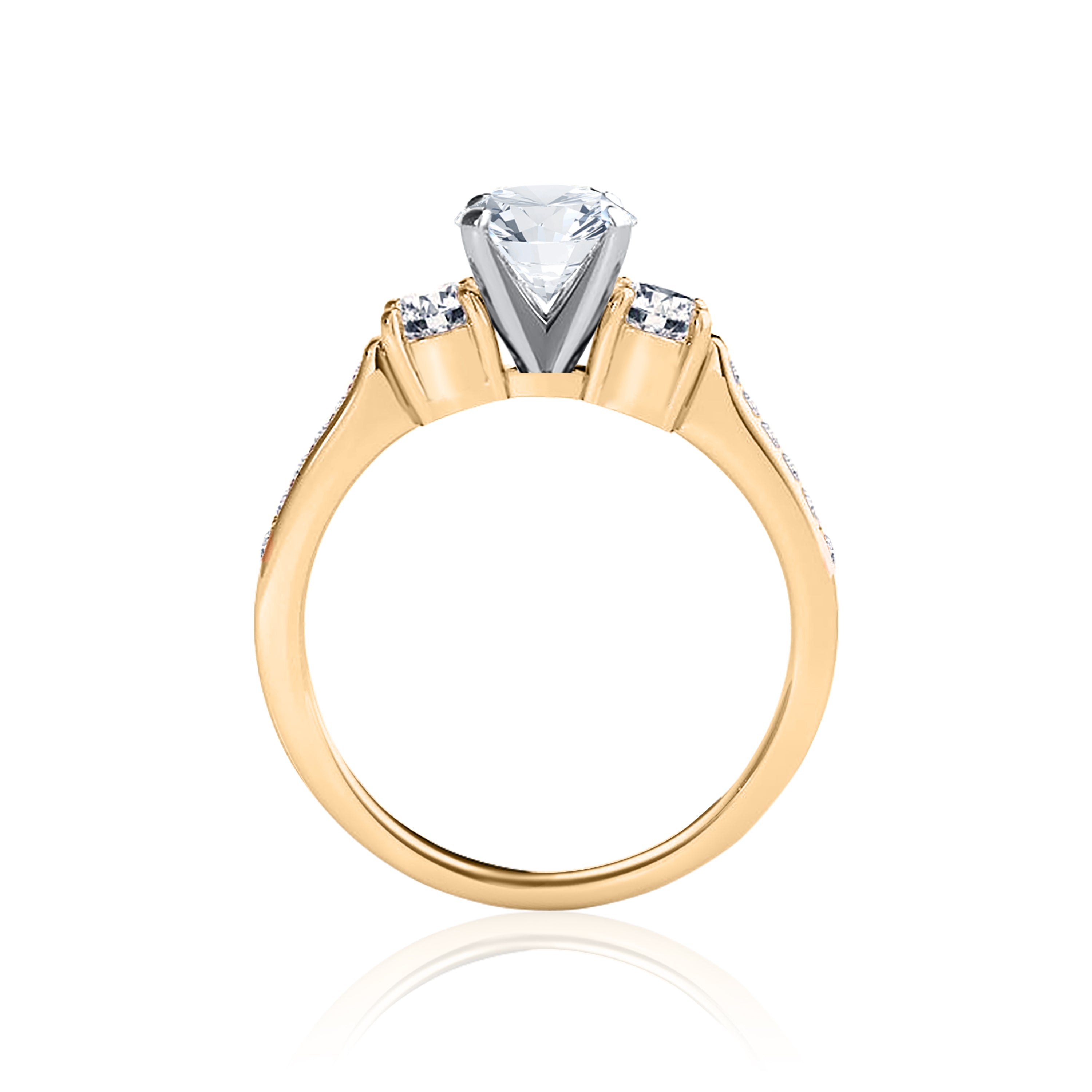 #Metal_14K Yellow Gold#Prong_Standard#Shape_Heart#Metal_18K Yellow Gold