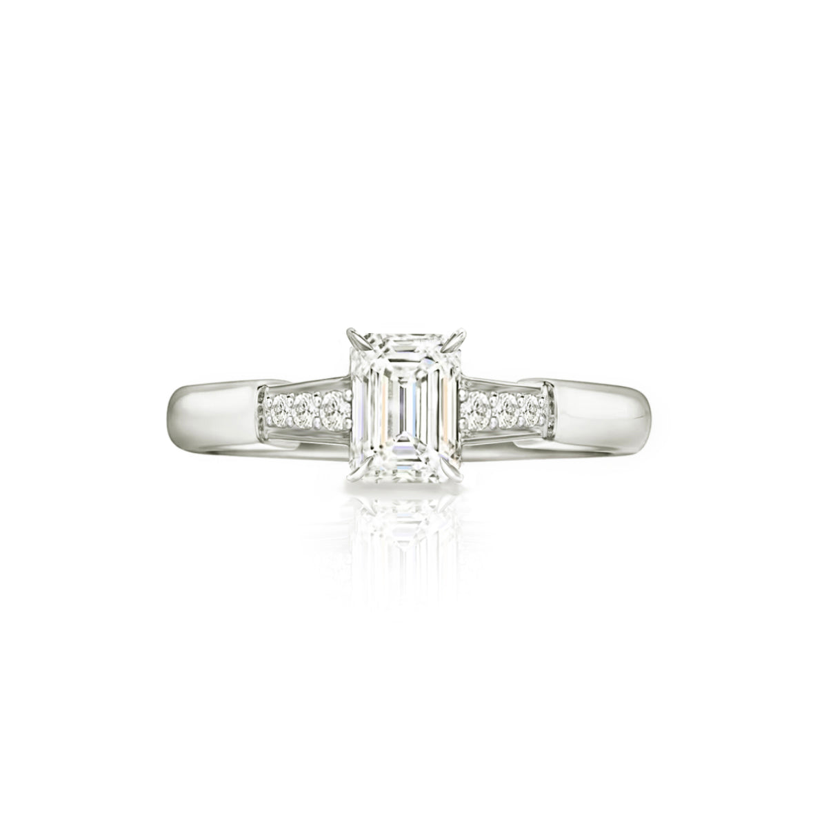 BonVoy Emerald-Cut Engagement Ring