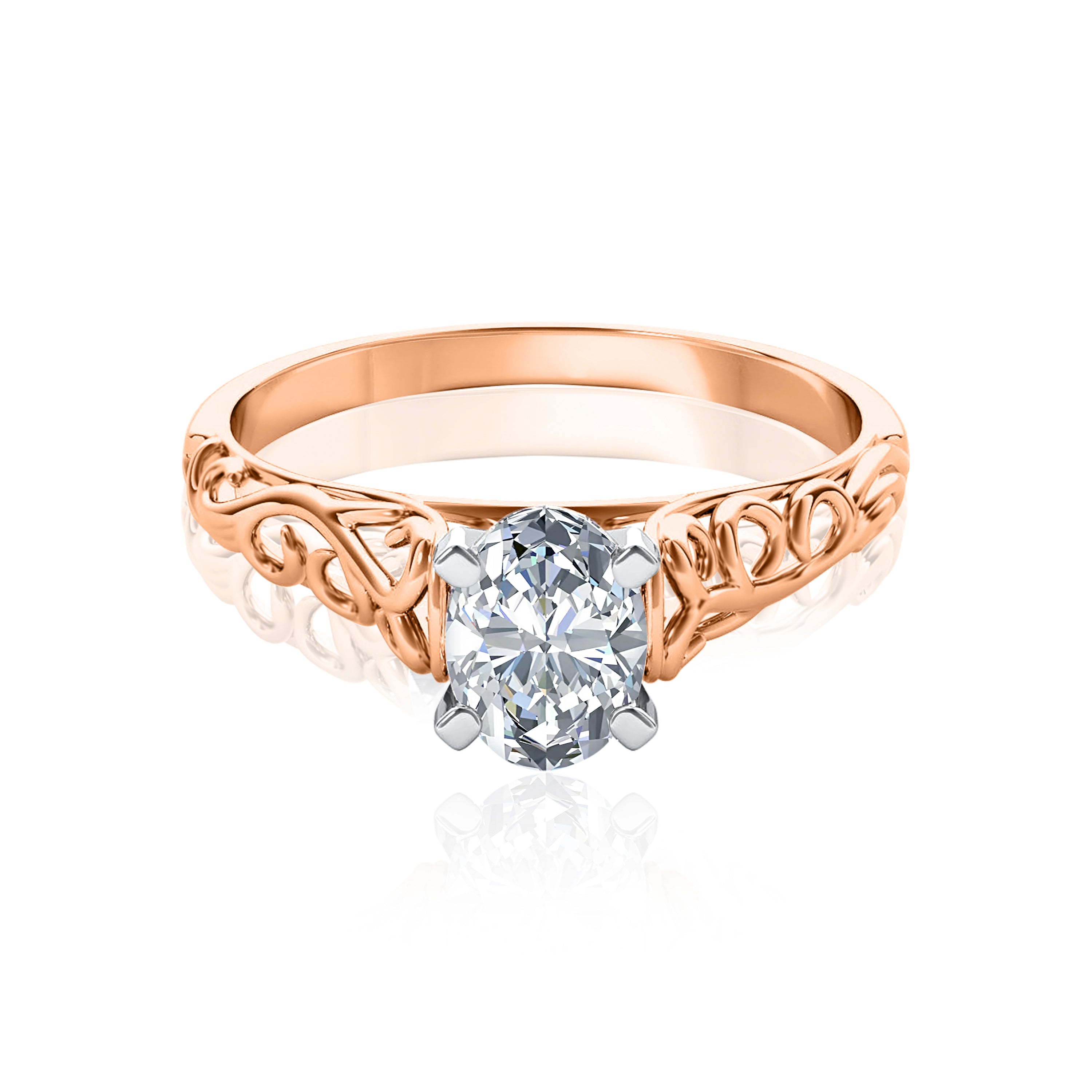 #Metal_14K Rose Gold#Prong_Standard#Shape_Oval