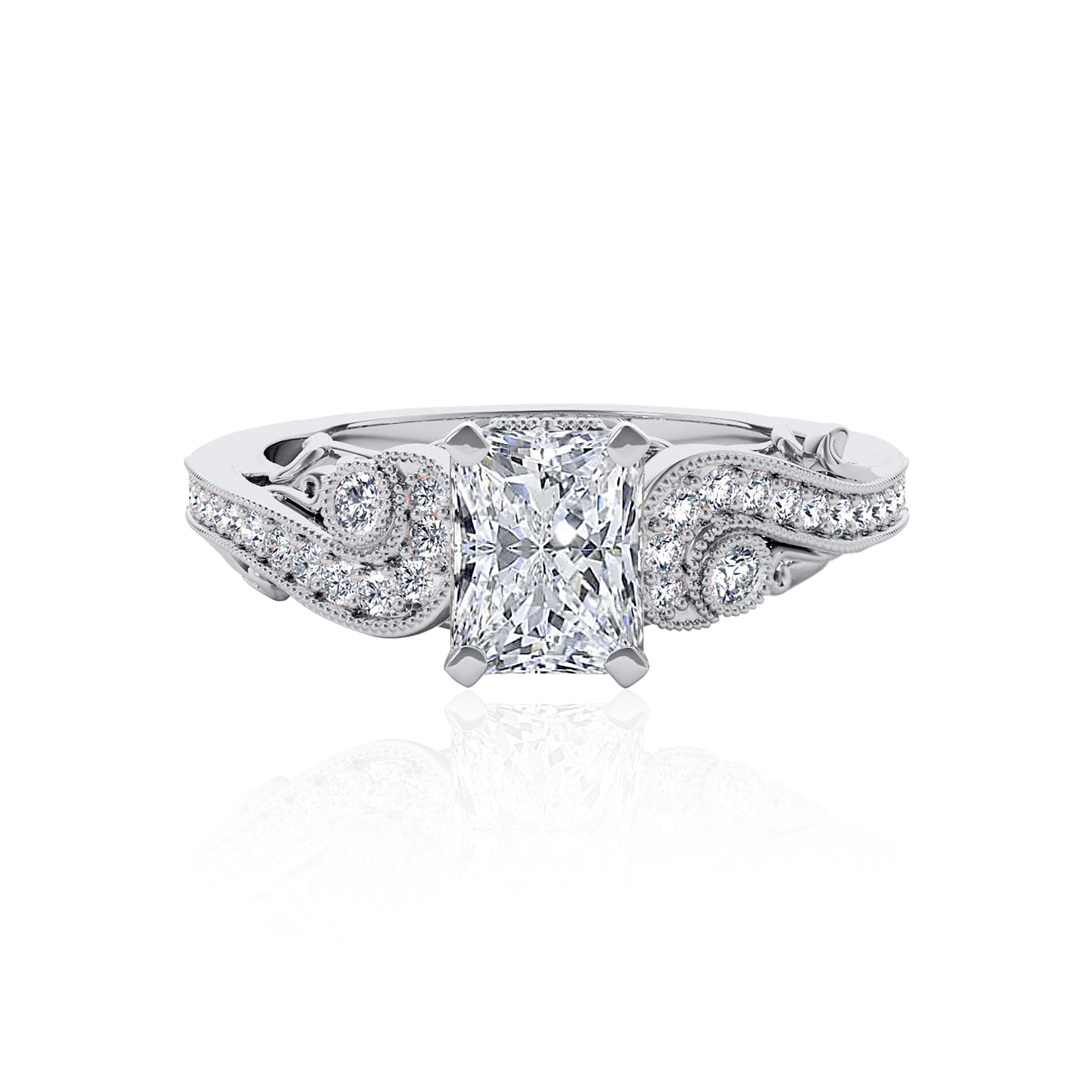 #Metal_14K White Gold#Prong_Standard#Shape_Radiant#Metal_18K White Gold#Metal_Platinum