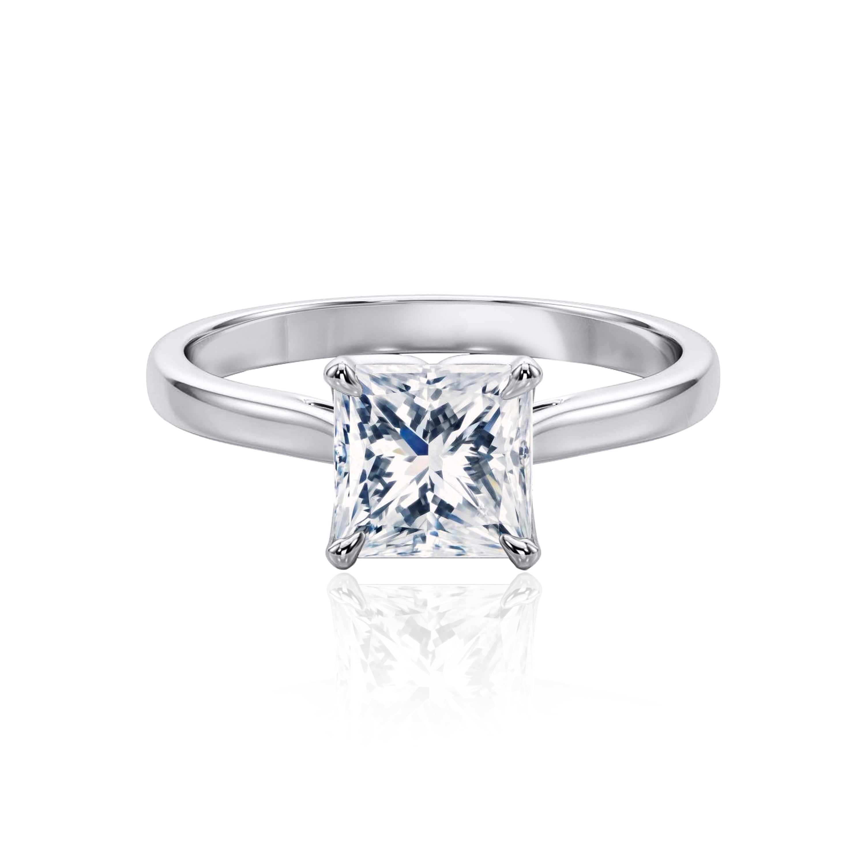 #Metal_14K White Gold#Shape_Princess#Metal_18K White Gold#Metal_Platinum