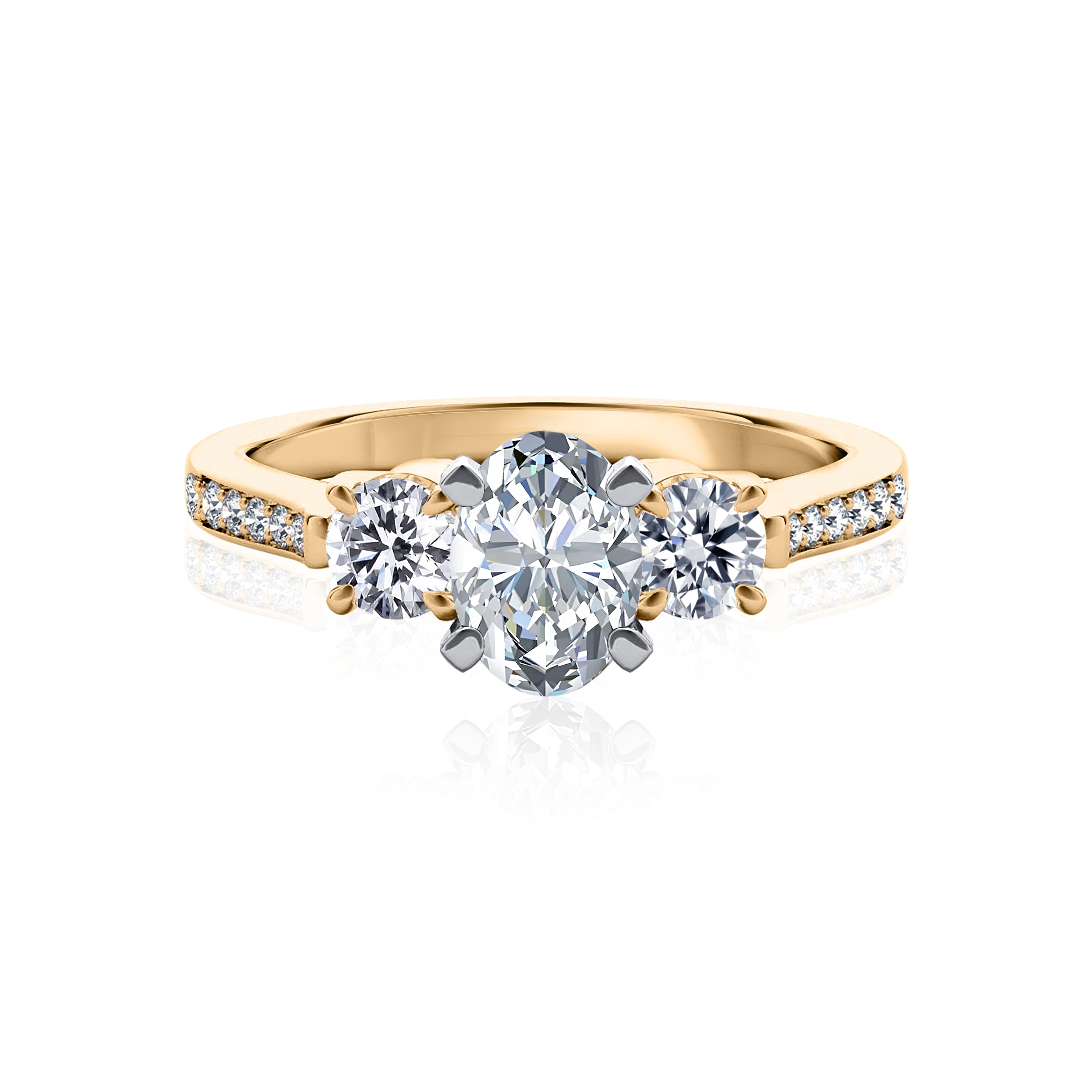 #Metal_14K Yellow Gold#Prong_Standard#Shape_Oval#Metal_18K Yellow Gold