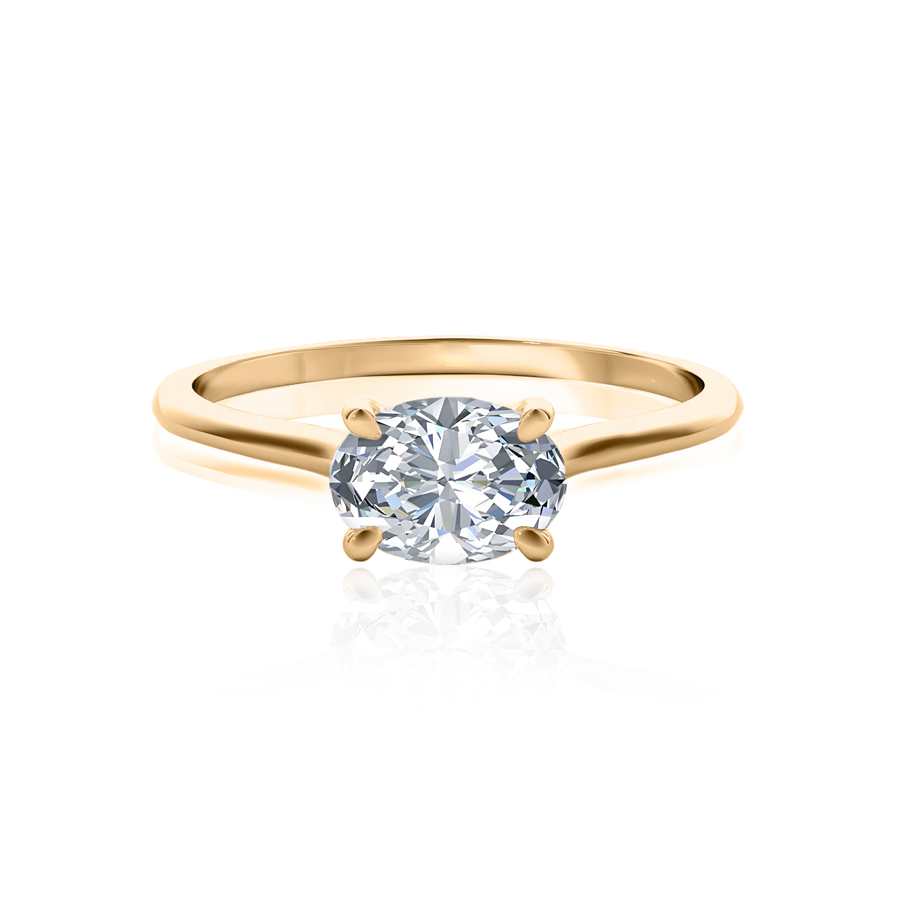 #Metal_14K Yellow Gold#Prong_Standard#Shape_Oval#Metal_18K Yellow Gold