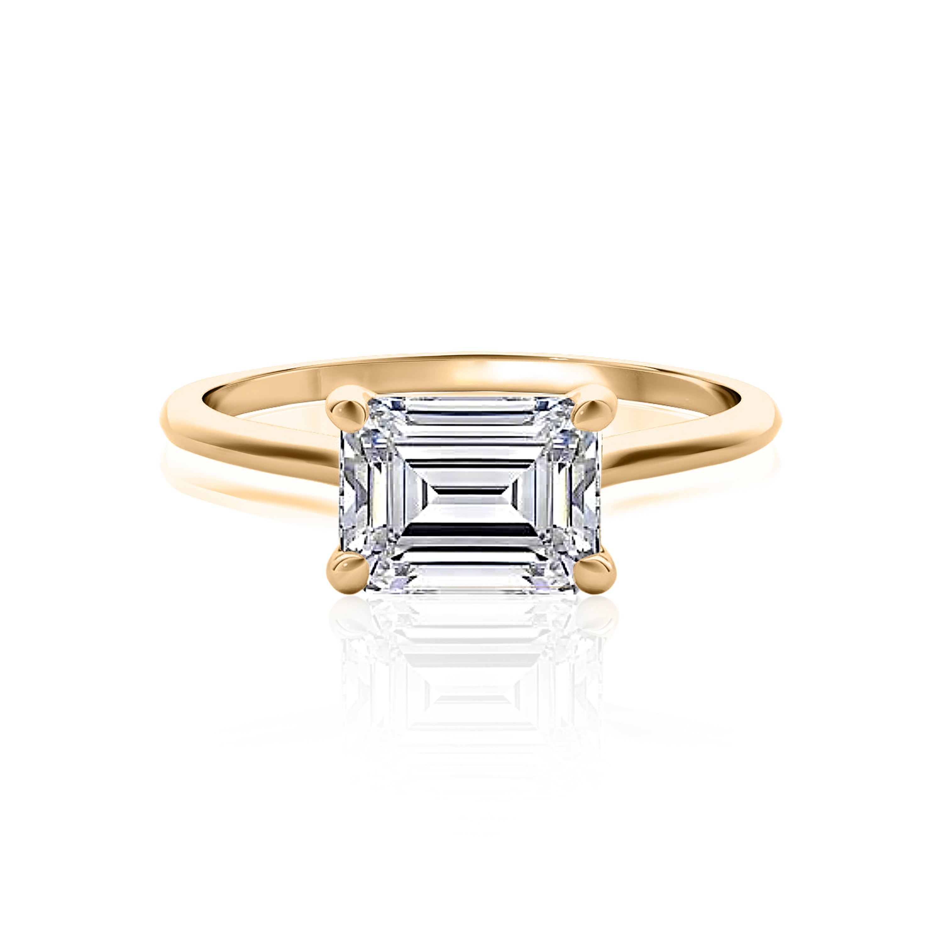 #Metal_14K Yellow Gold#Prong_Standard#Shape_Emerald#Metal_18K Yellow Gold