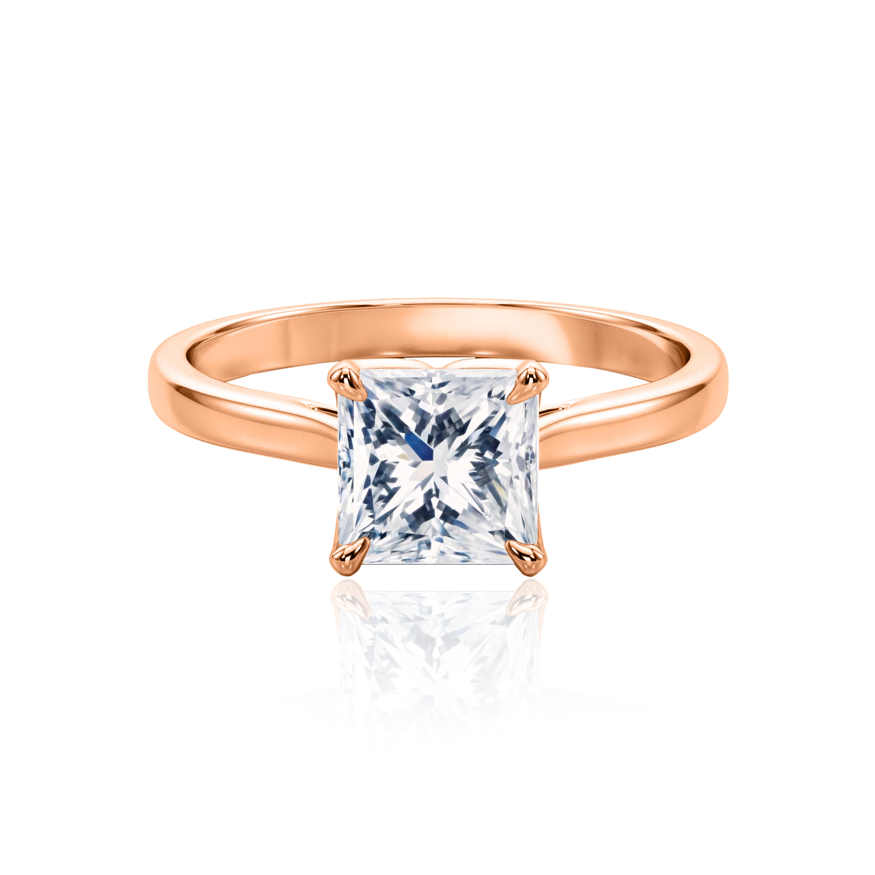 #Metal_14K Rose Gold#Shape_Princess