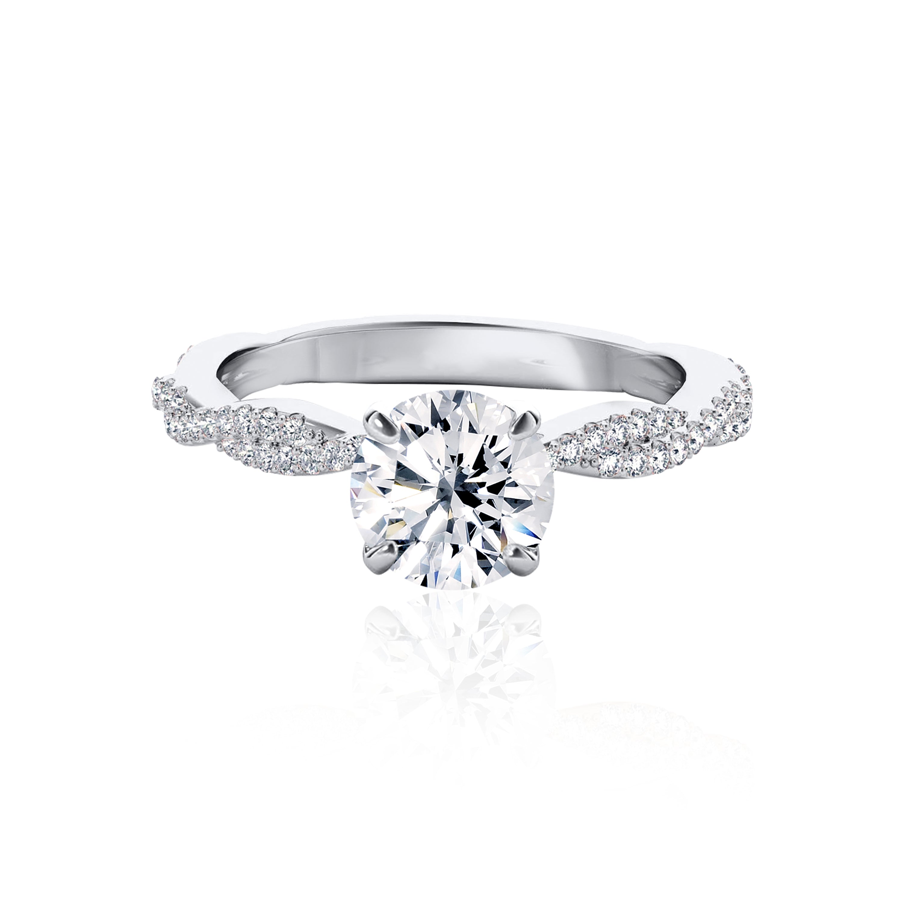 #Metal_14K White Gold#Prong_Standard#Shape_Round#Metal_18K White Gold