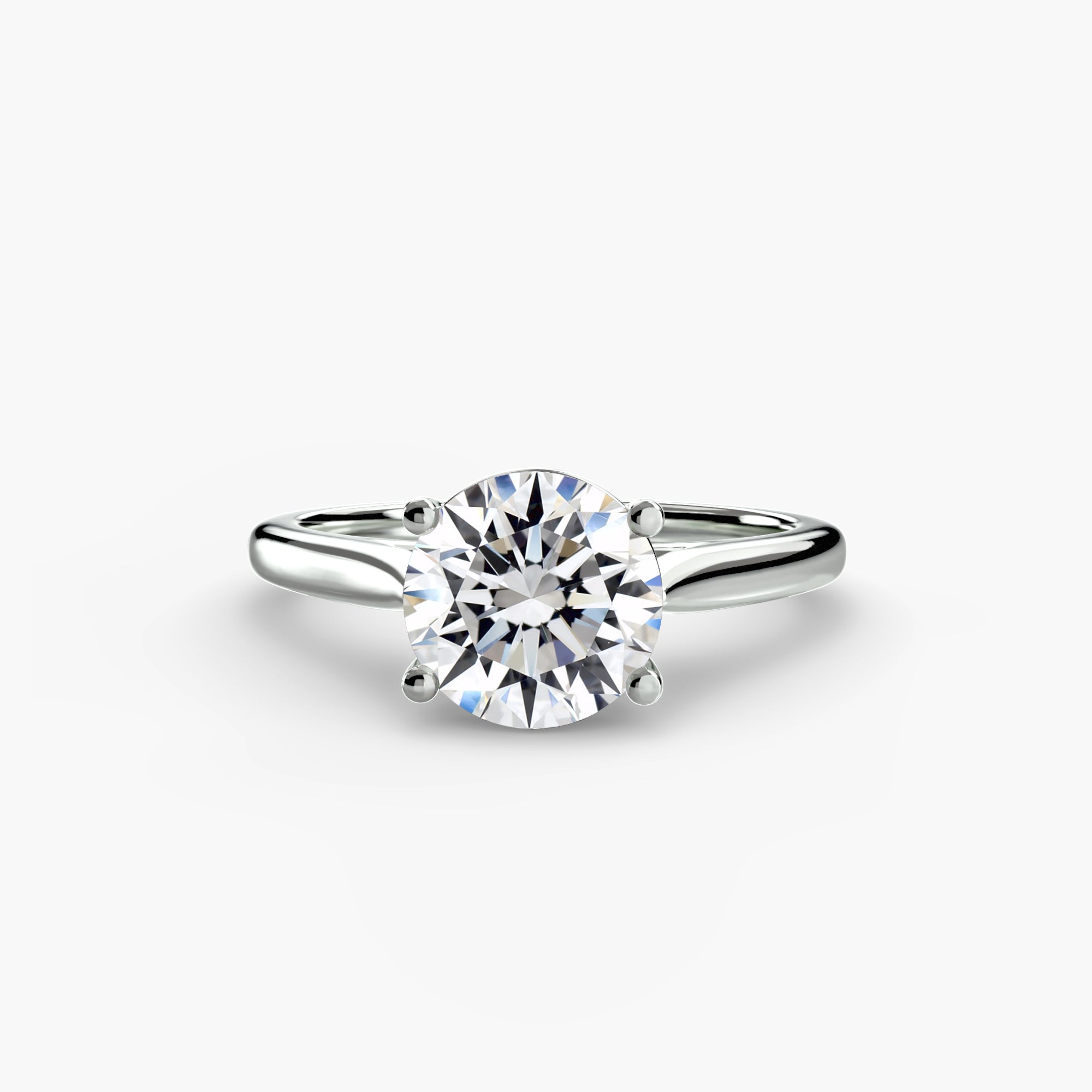 Diamond ring on a white background