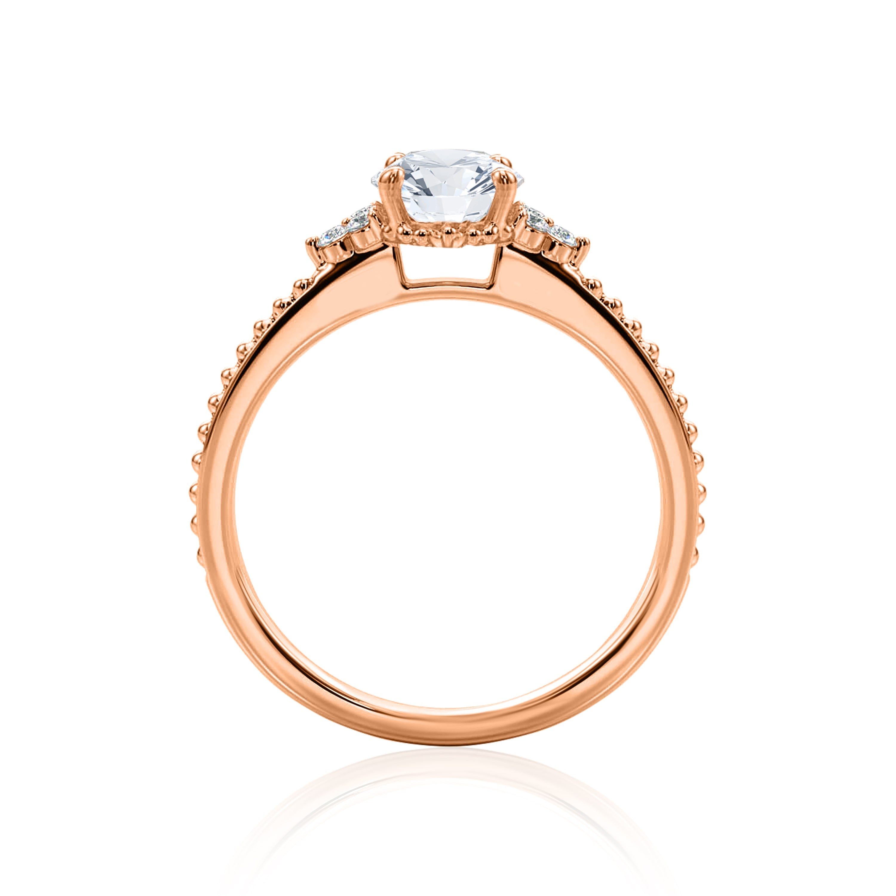 #Metal_14K Rose Gold#Shape_Round