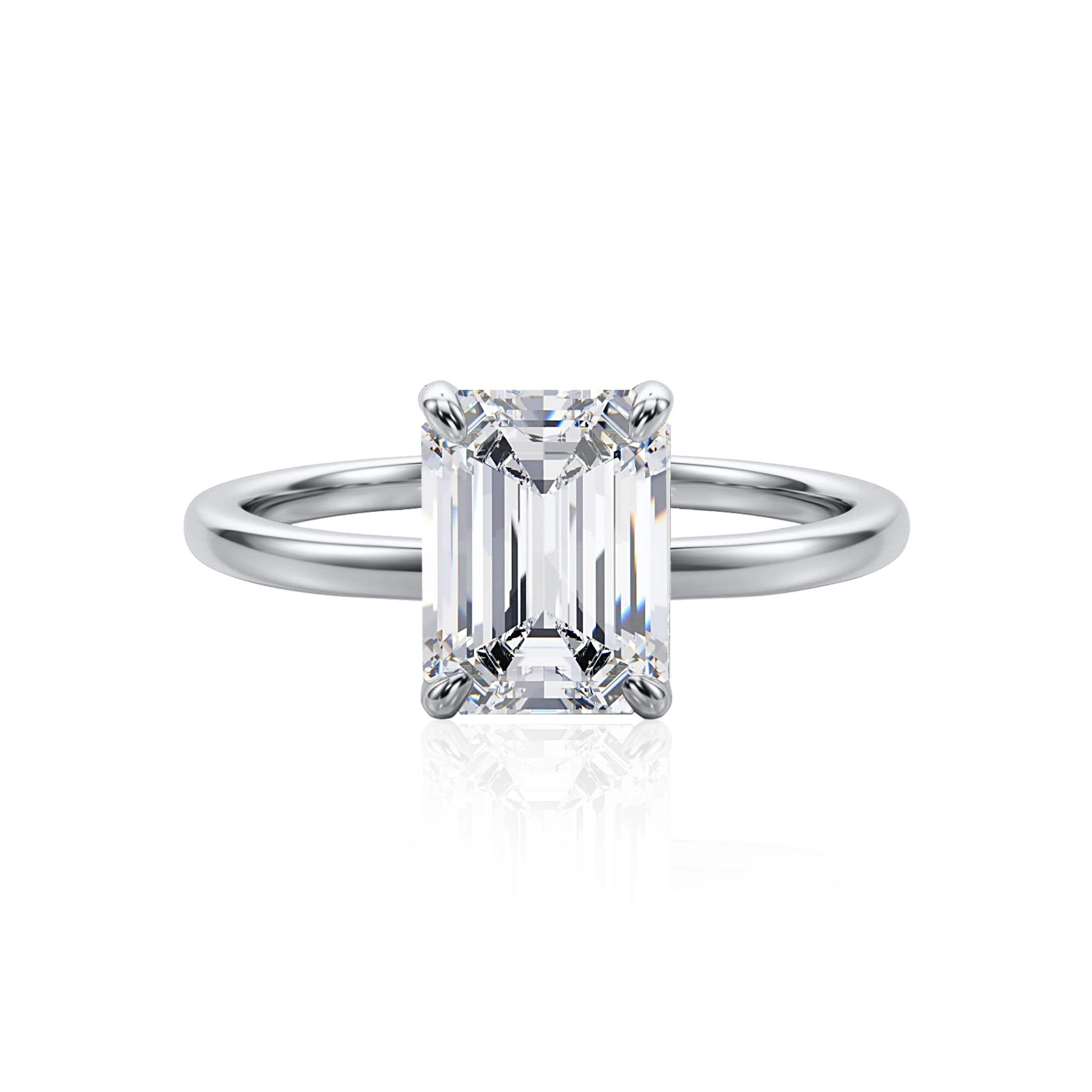 #Metal_14K White Gold#Shape_Emerald#Metal_18K White Gold#Metal_Platinum