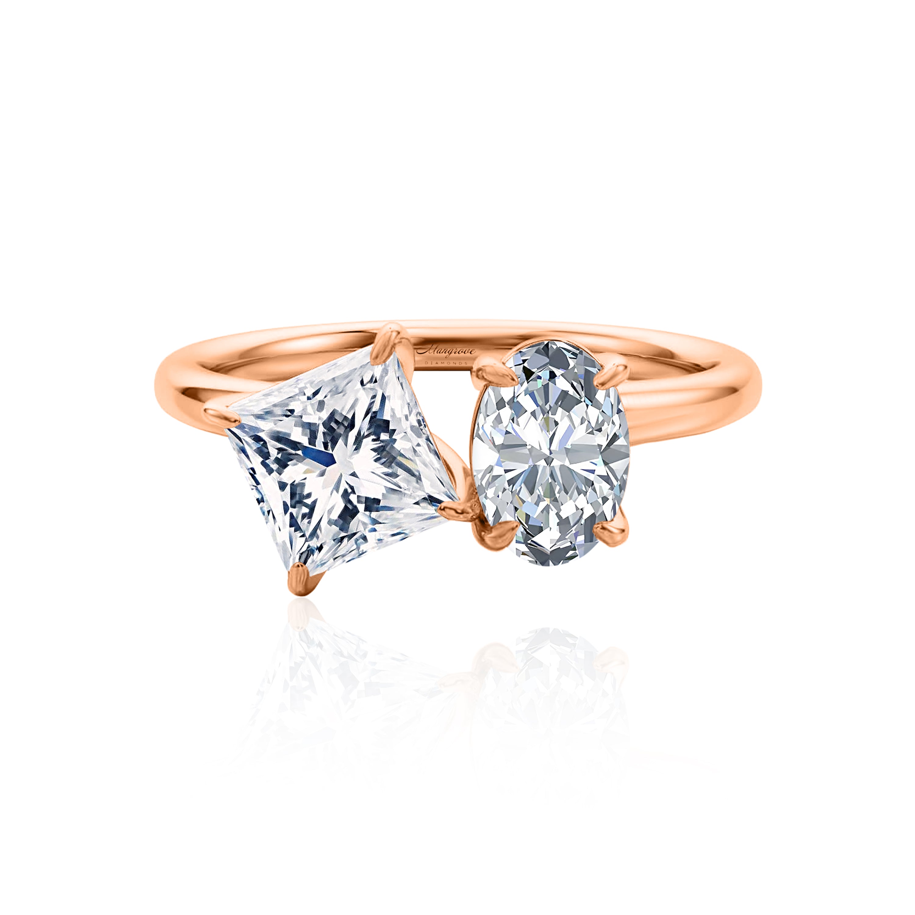 #Metal_14K Rose Gold#Shape_Princess
