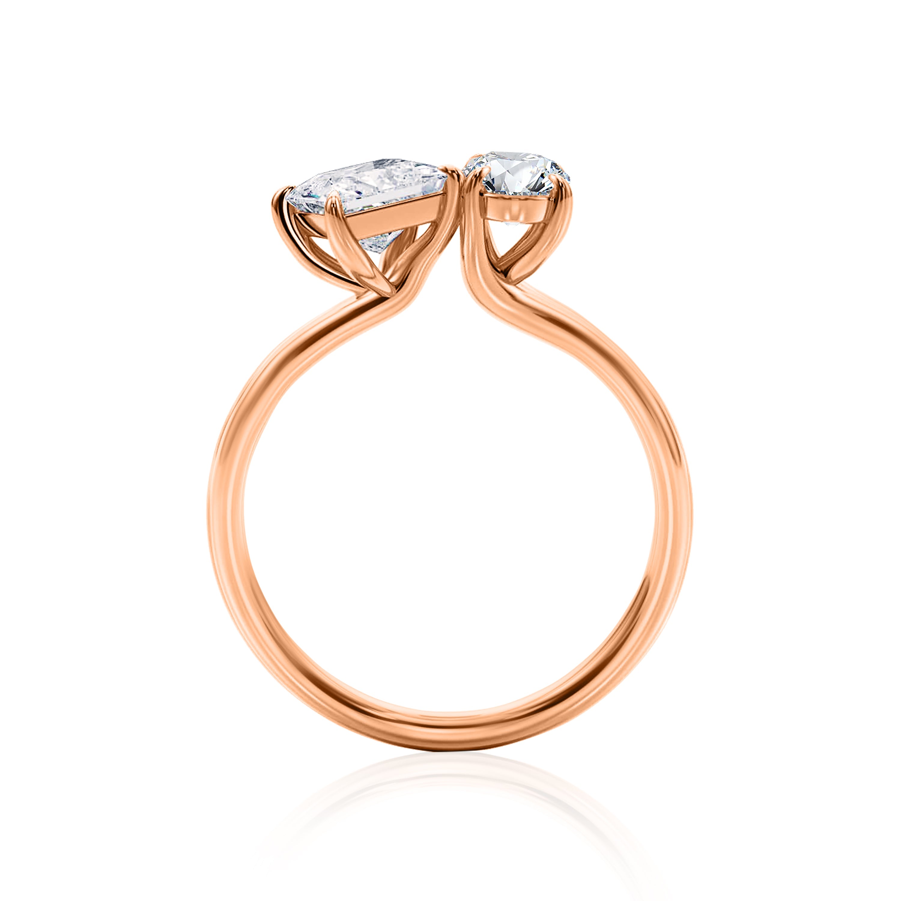 #Metal_14K Rose Gold#Shape_Princess