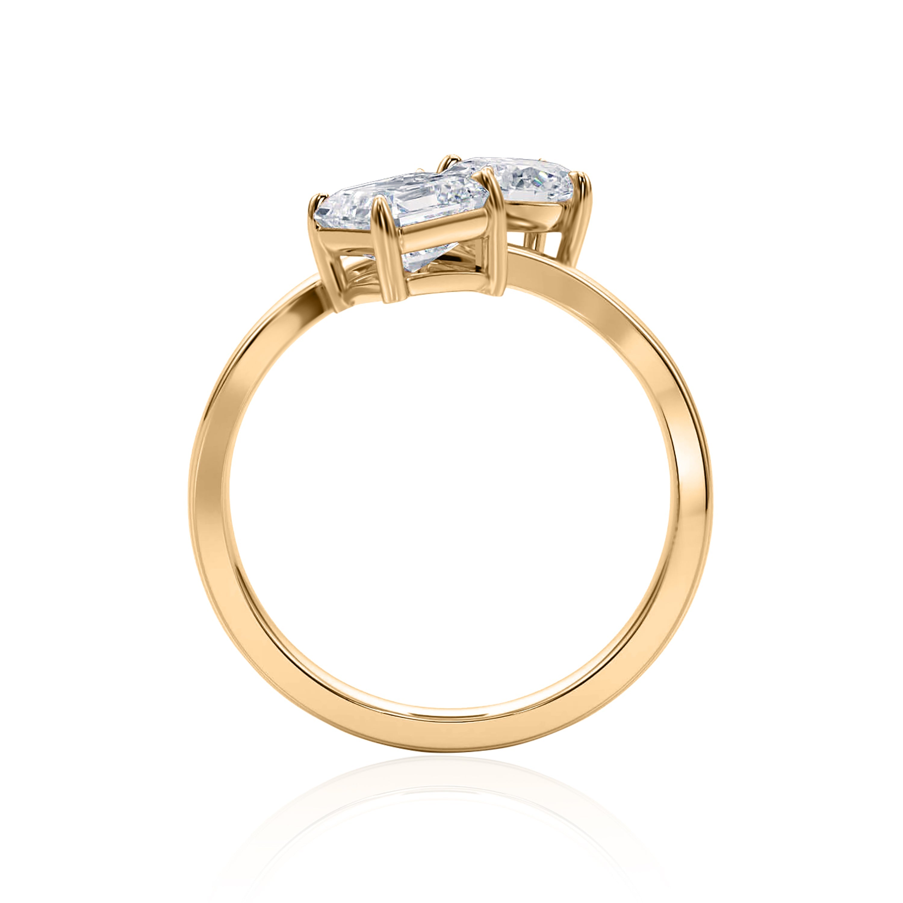 #Metal_14K Yellow Gold#Shape_Asscher#Metal_18K Yellow Gold