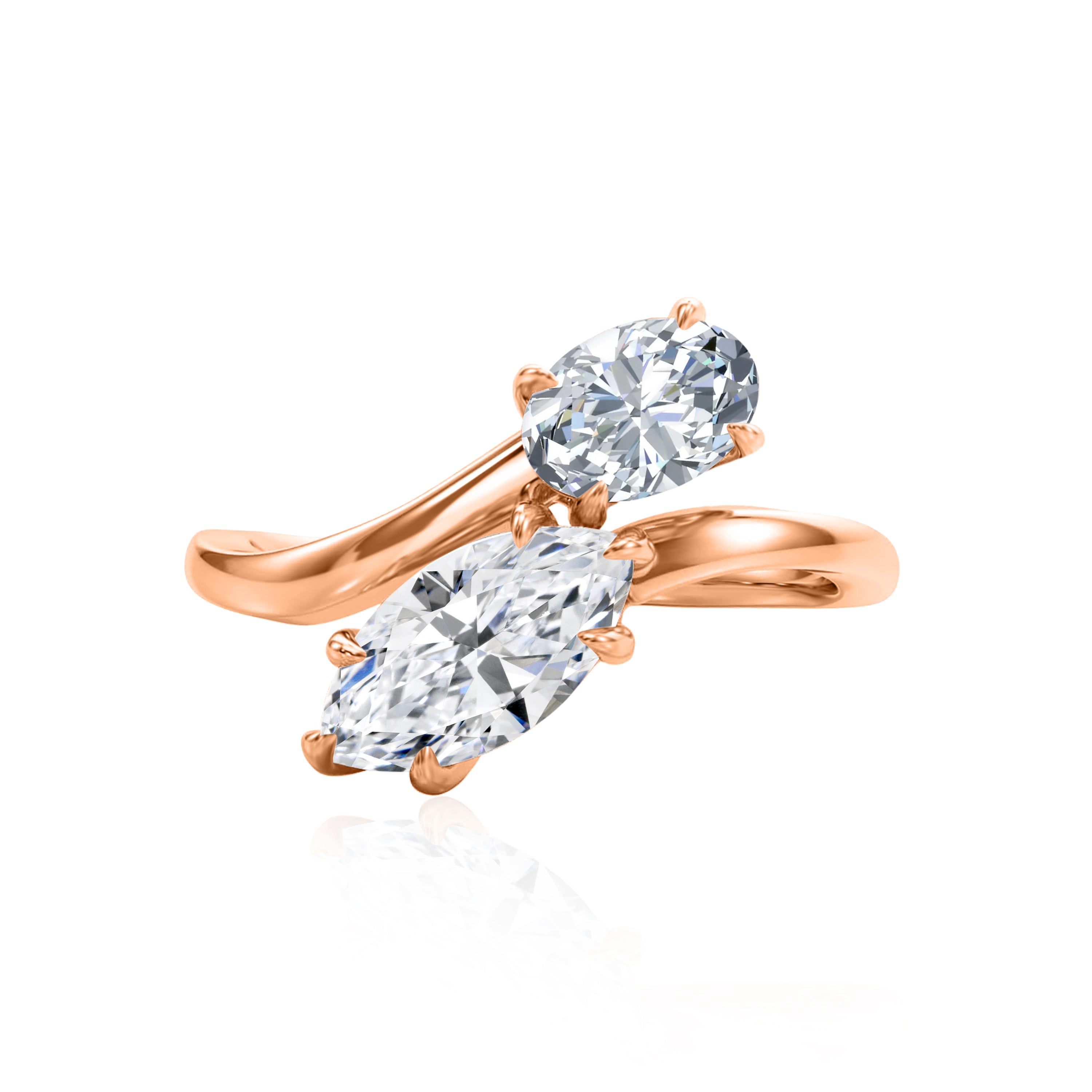 #Metal_14K Rose Gold#Shape_Marquise