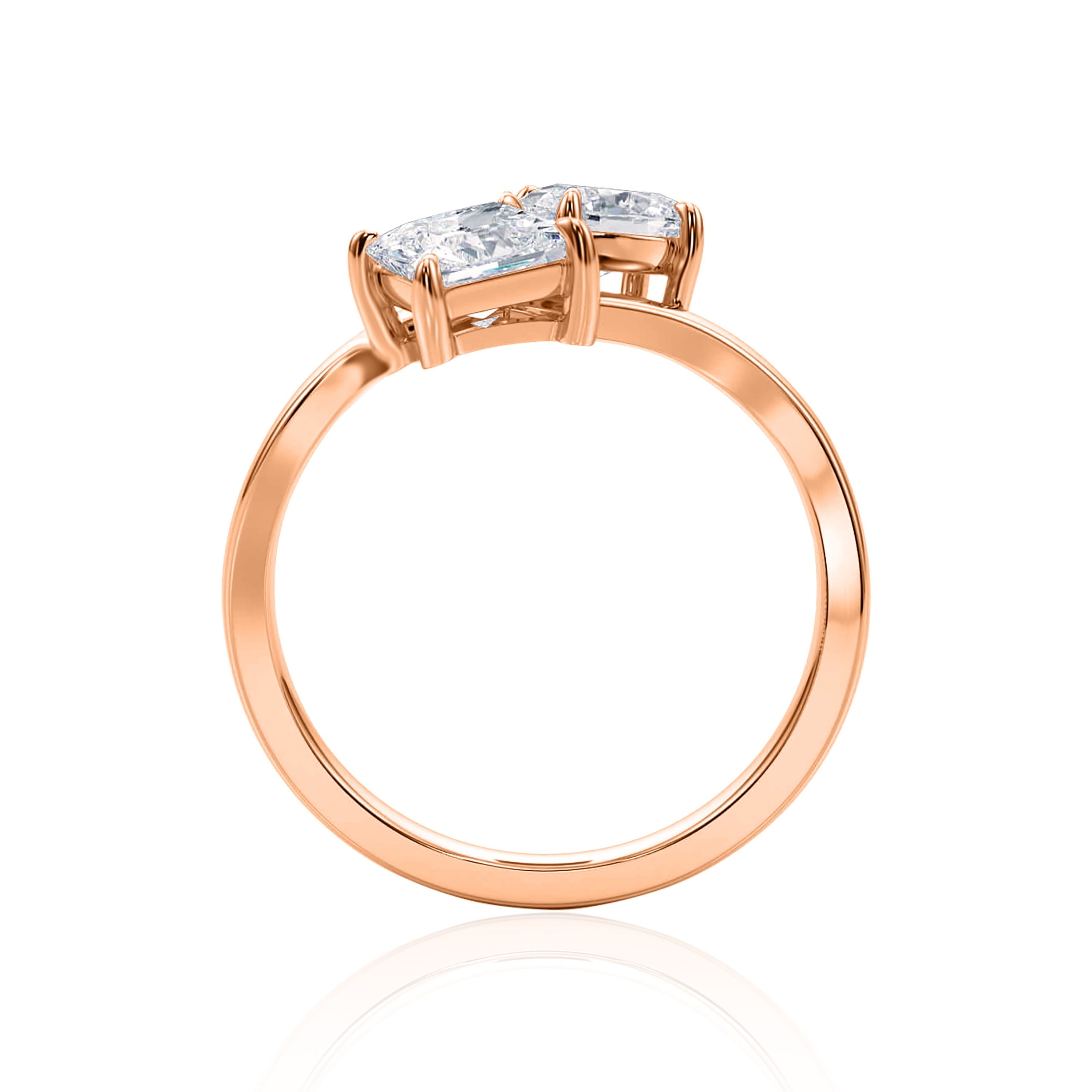 #Metal_14K Rose Gold#Shape_Princess