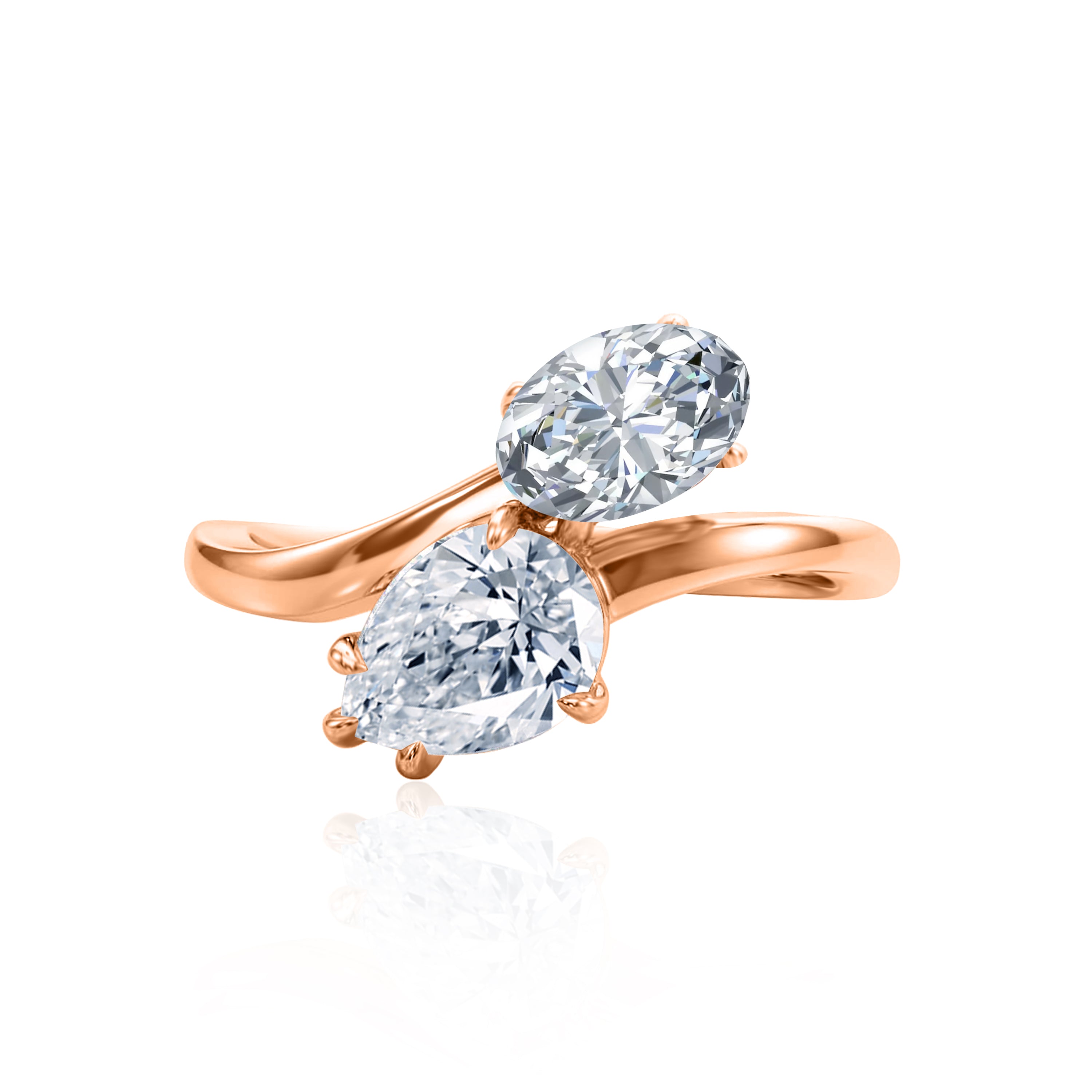 #Metal_14K Rose Gold#Shape_Pear