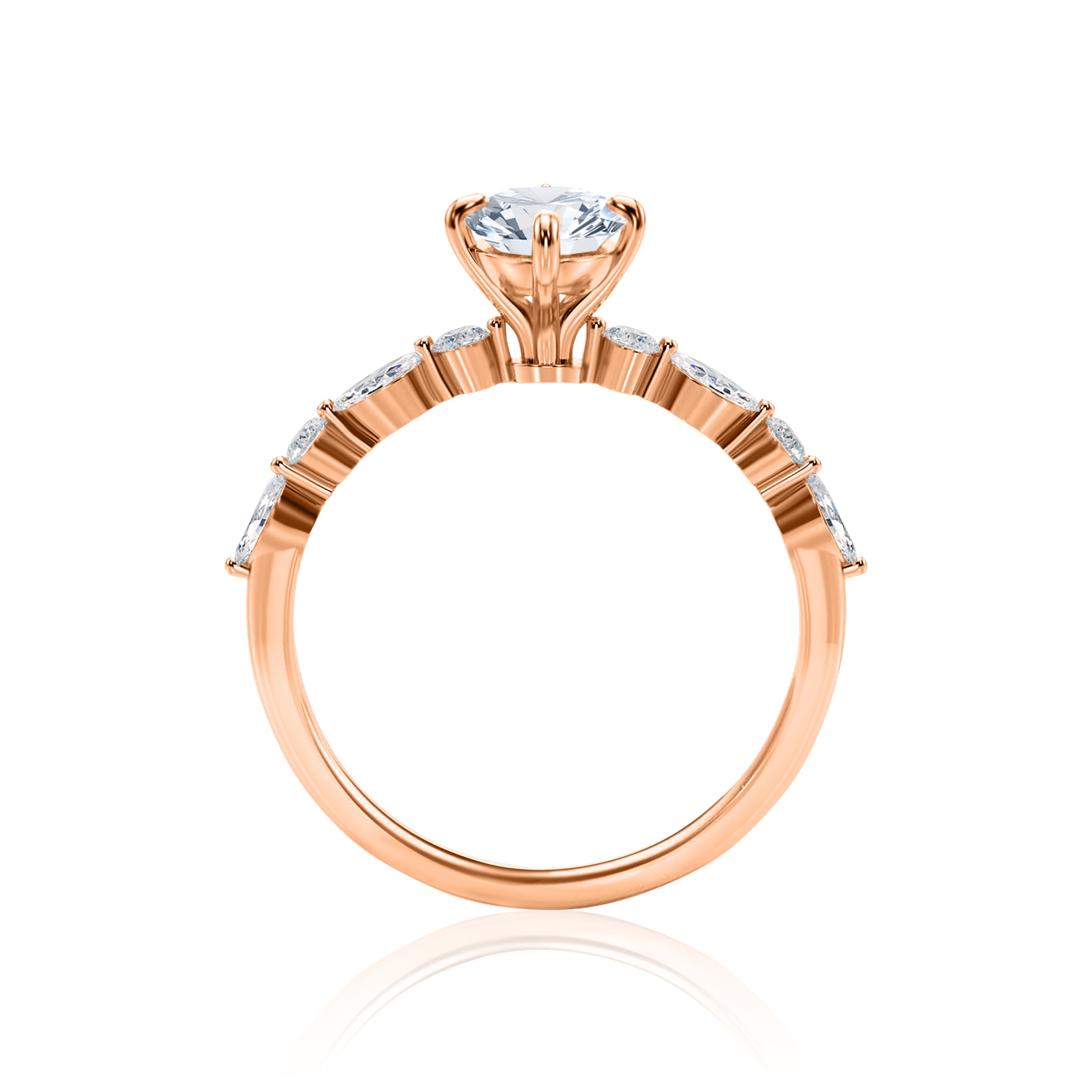 #Metal_14K Rose Gold#Shape_Oval