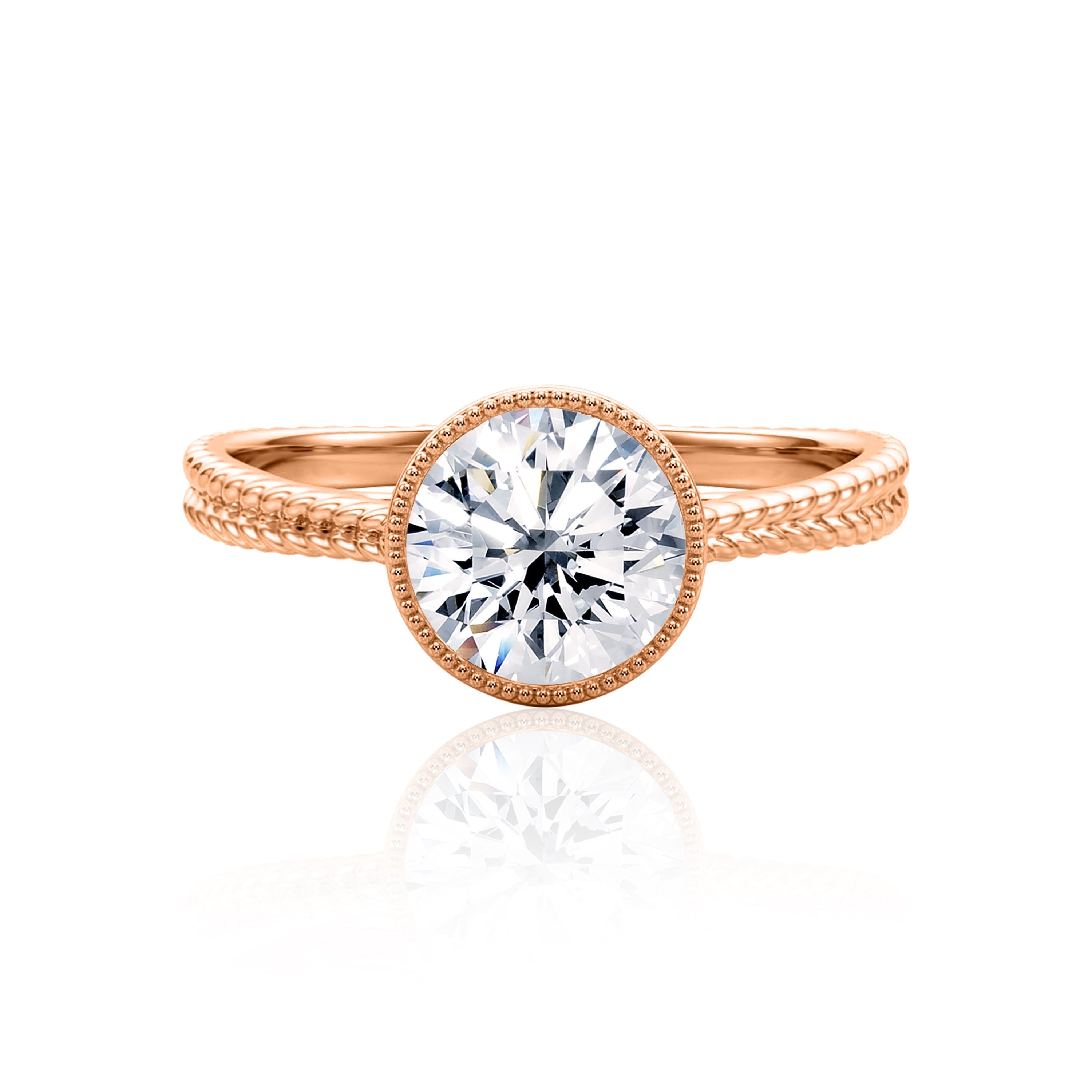 #Metal_14K Rose Gold#Shape_Round