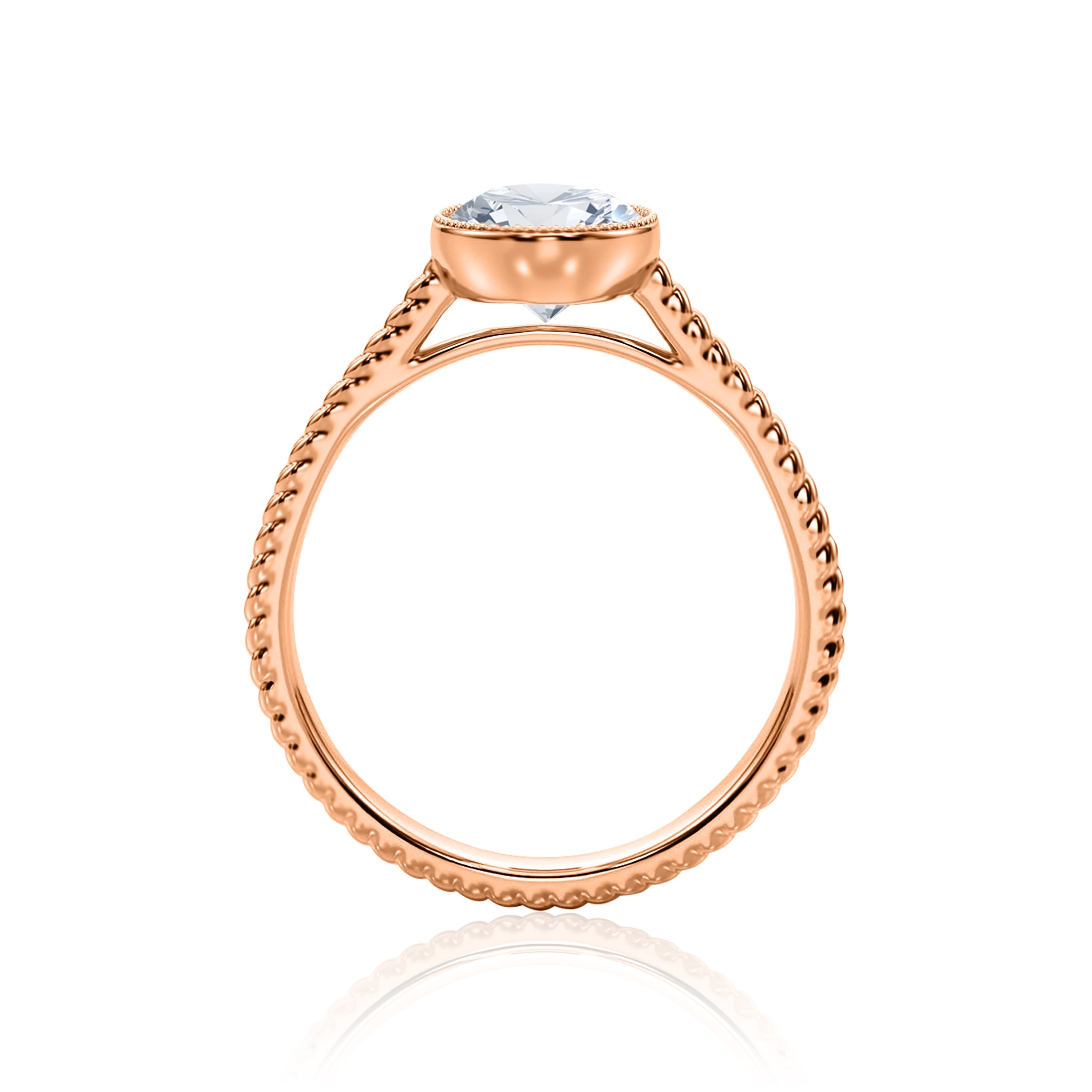 #Metal_14K Rose Gold#Shape_Round