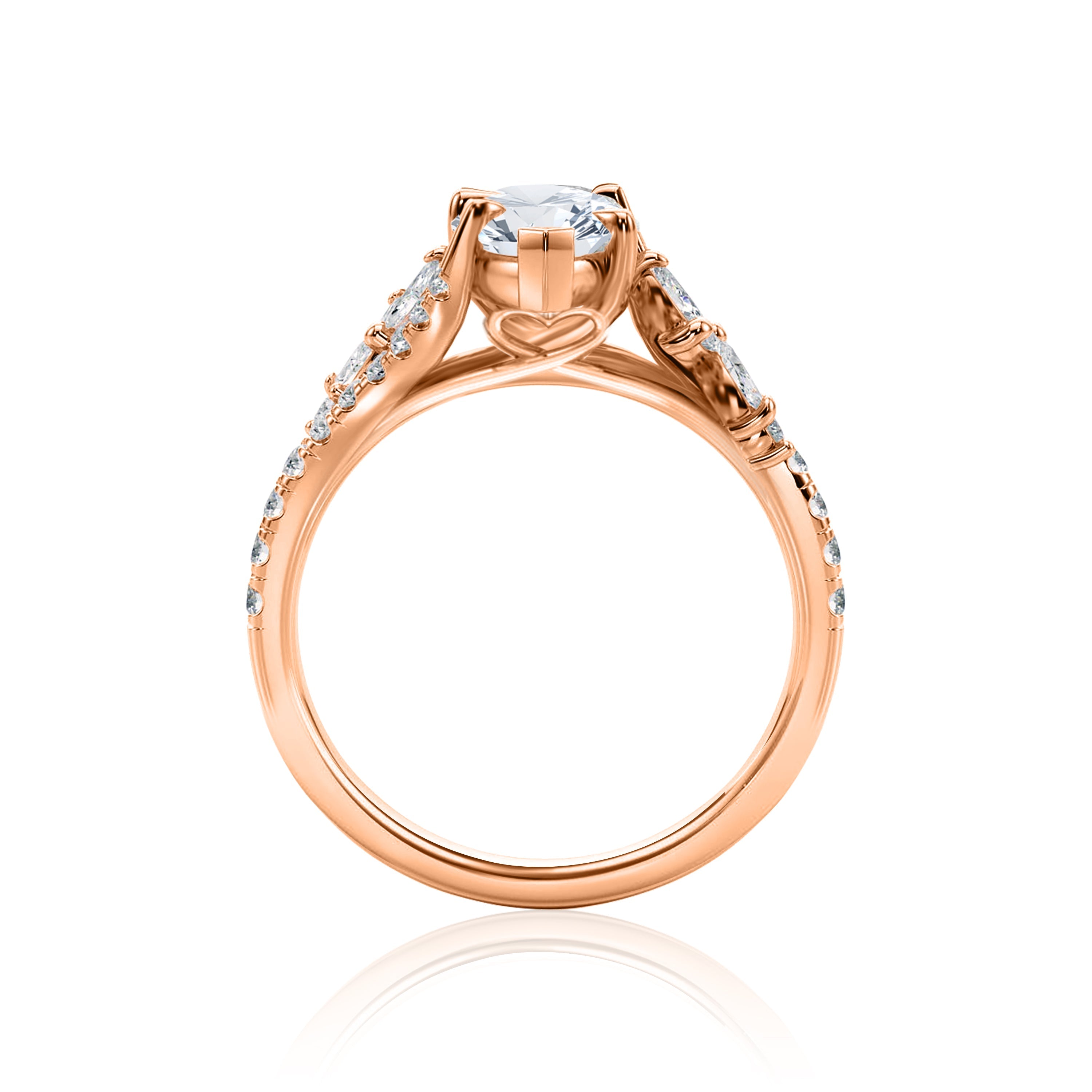 #Metal_14K Rose Gold#Shape_Pear